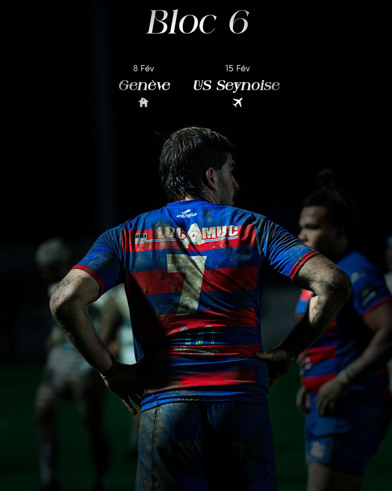 𝐁𝐋𝐎𝐂 𝟔

Un bloc de deux matchs attend nos m&acirc;connais avec la r&eacute;ception de Gen&egrave;ve puis un d&eacute;placement sur la pelouse de l&rsquo;US Seynoise ! 

𝐄𝐧𝐬𝐞𝐦𝐛𝐥𝐞 𝐑𝐨𝐮𝐠𝐞 &amp; 𝐁𝐥𝐞𝐮 🔴🔵