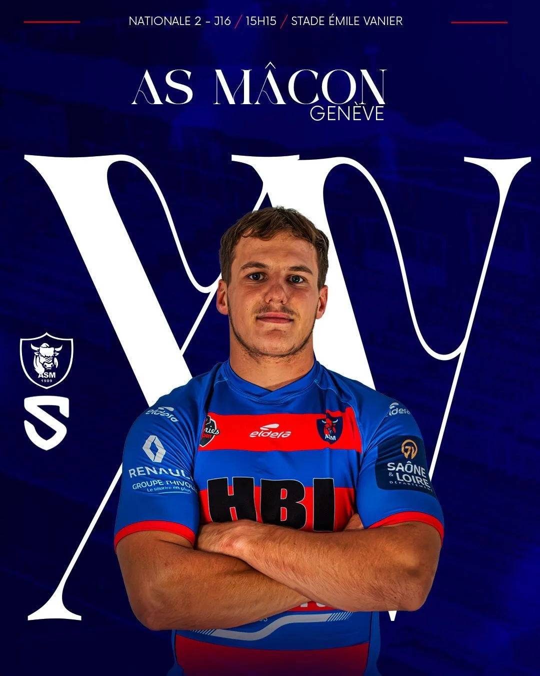 𝐋𝐄 𝐗𝐕

D&eacute;couvrez les hommes retenus pour cette 16e journ&eacute;e du championnat de Nationale 2 🐂

🔜 GEN&Egrave;VE
🕒 15h15
🏟️ Stade &Eacute;mile Vanier

𝐄𝐧𝐬𝐞𝐦𝐛𝐥𝐞, 𝓡𝓸𝓾𝓰𝓮 &amp; 𝔅𝔩𝔢𝔲 🔴🔵