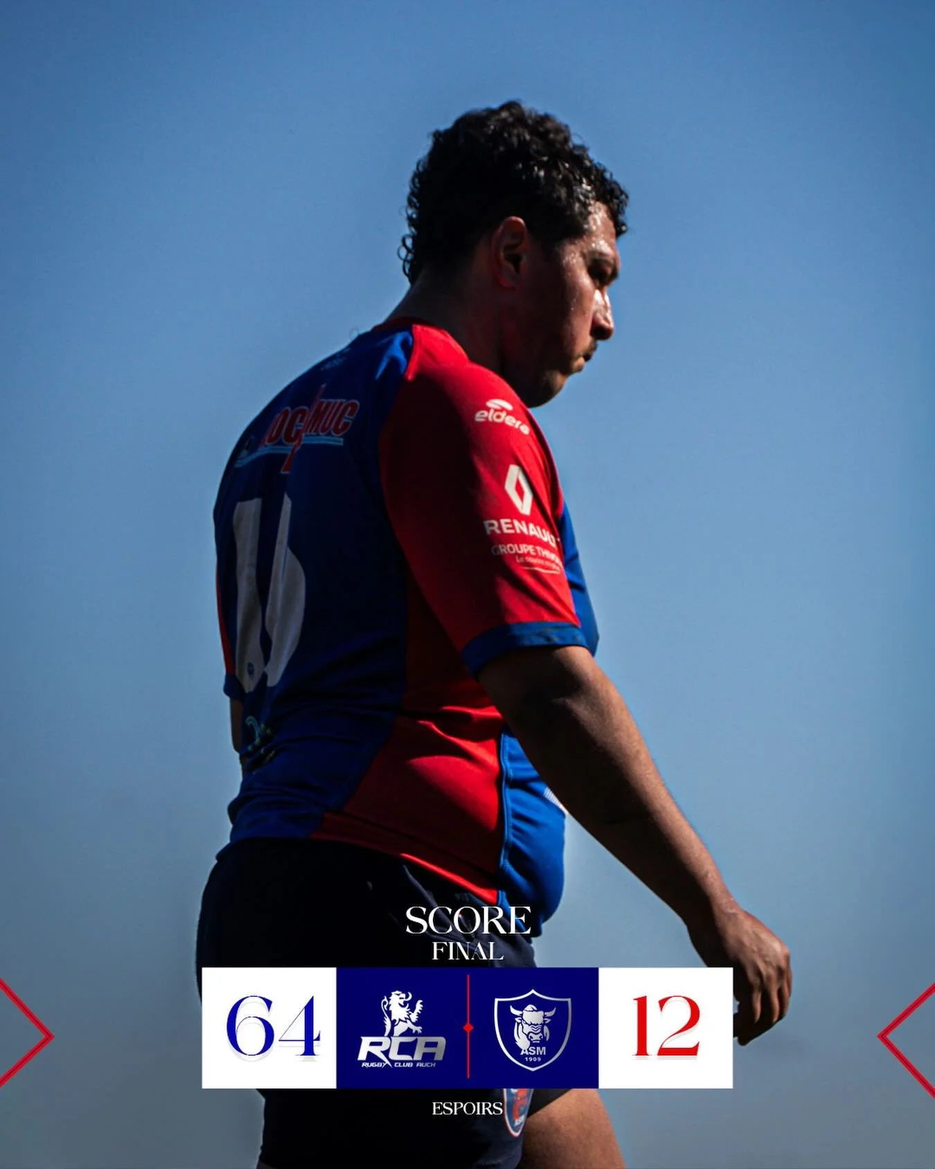 𝐃𝐄́𝐅𝐀𝐈𝐓𝐄

Nos Espoirs n&rsquo;auront pas r&eacute;ussi &agrave; encha&icirc;ner ce week-end.

𝐄𝐧𝐬𝐞𝐦𝐛𝐥𝐞 𝐑𝐨𝐮𝐠𝐞 &amp; 𝐁𝐥𝐞𝐮 🔴🔵