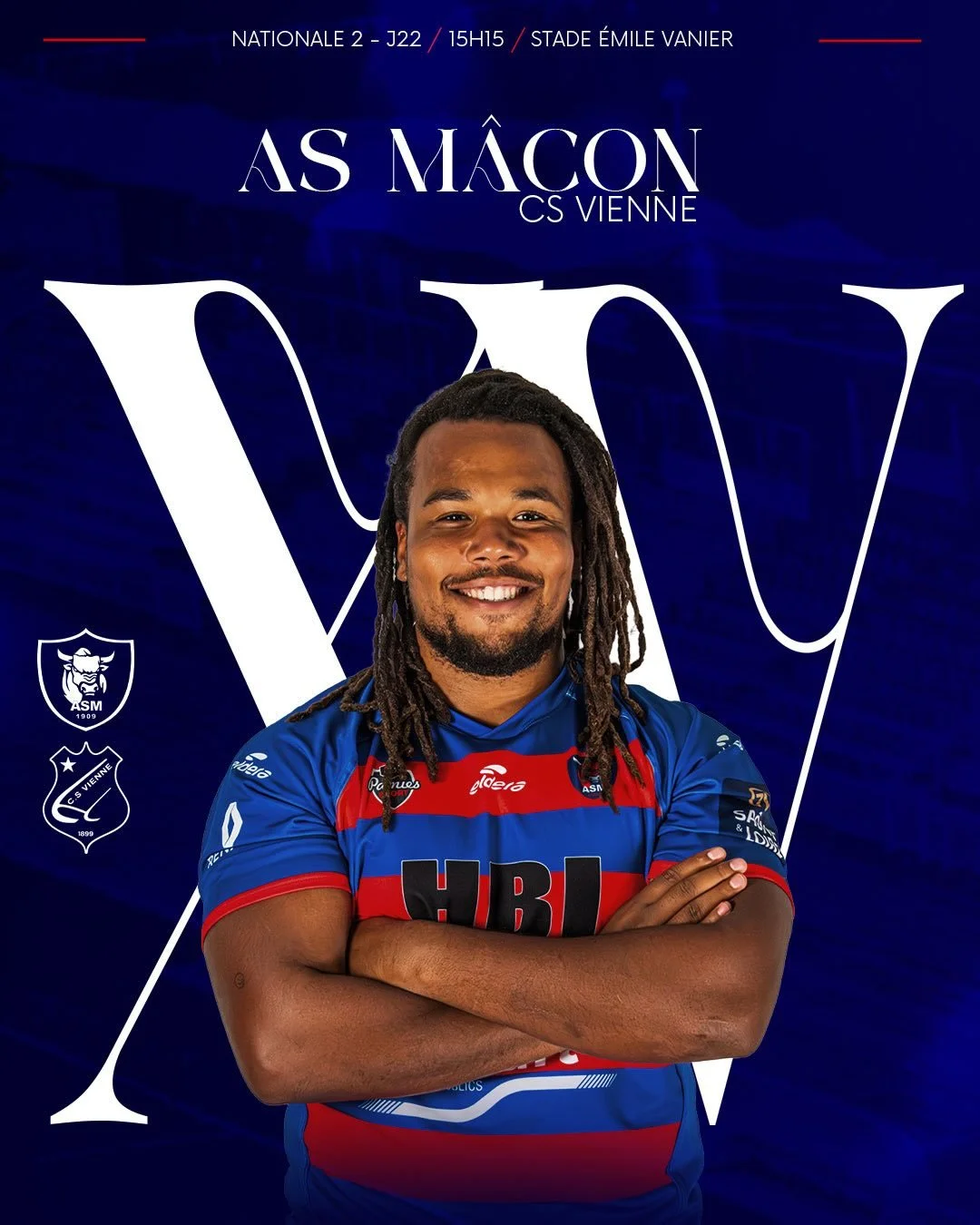 𝐋𝐄 𝐗𝐕

D&eacute;couvrez les hommes retenus pour cette derni&egrave;re journ&eacute;e du championnat de Nationale 2 🐂

🔜 VIENNE
🕒 15h15
🏟️ Stade &Eacute;mile Vanier

𝐄𝐧𝐬𝐞𝐦𝐛𝐥𝐞, 𝓡𝓸𝓾𝓰𝓮 &amp; 𝔅𝔩𝔢𝔲 🔴🔵