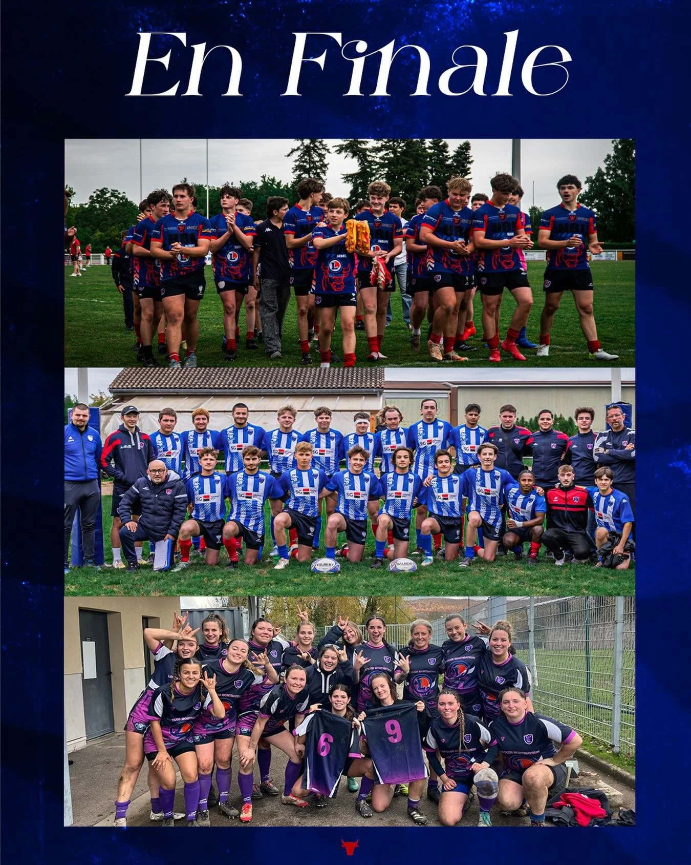 𝐄𝐍 𝐅𝐈𝐍𝐀𝐋𝐄 

Un week-end de finales arrive &agrave; Arbois, avec trois grands rendez-vous pour nos &eacute;quipes !

Demain, nos Taurettes ouvriront le bal &agrave; 13h face &agrave; Morez. Une superbe performance pour cette &eacute;quipe, qui