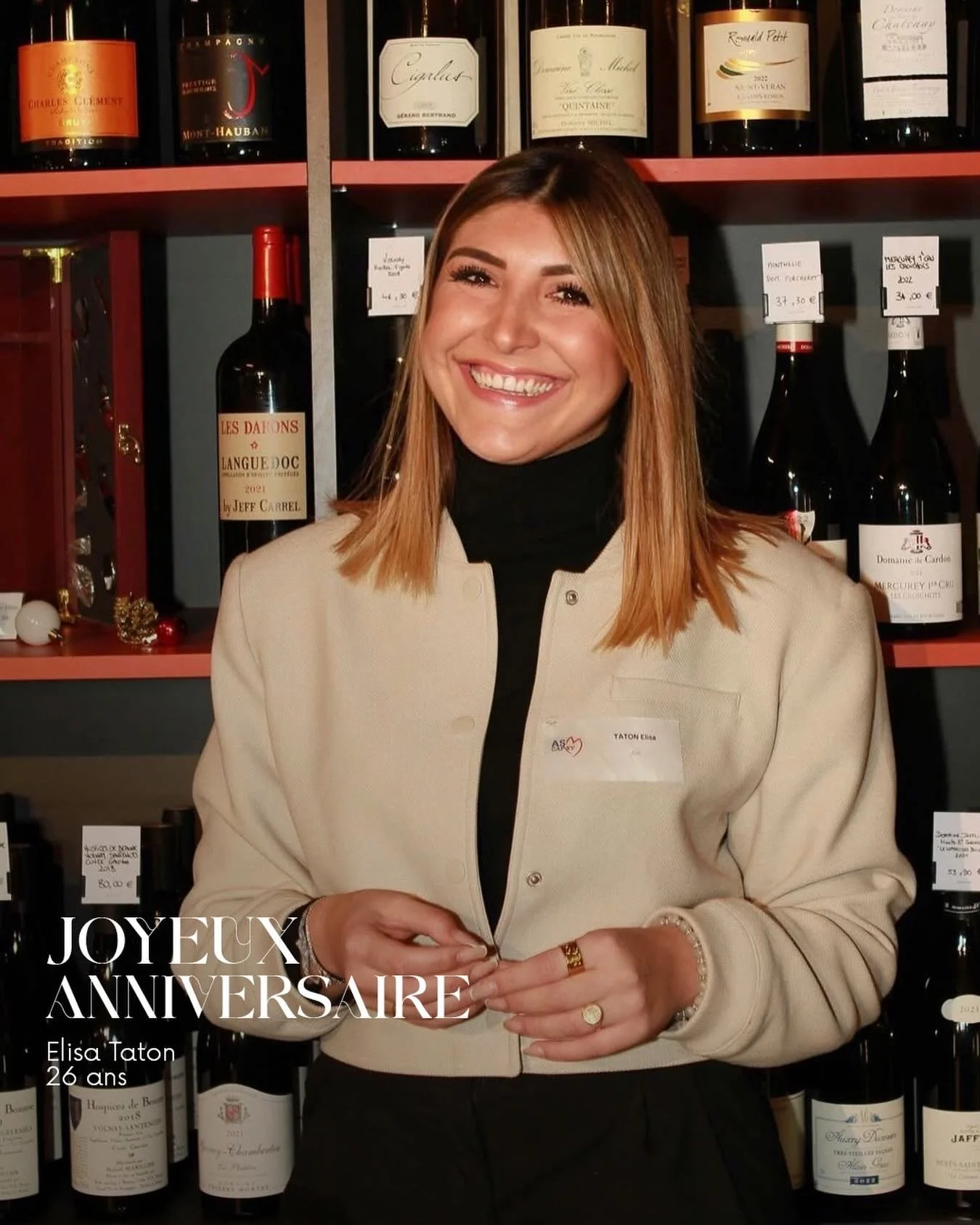 𝐉𝐨𝐲𝐞𝐮𝐱 𝐚𝐧𝐧𝐢𝐯𝐞𝐫𝐬𝐚𝐢𝐫𝐞 𝐄𝐥𝐢𝐬𝐚 🥳

Notre commerciale @elisa.taton f&ecirc;te aujourd&rsquo;hui ses 26 ans 🐂

𝐄𝐧𝐬𝐞𝐦𝐛𝐥𝐞 𝐑𝐨𝐮𝐠𝐞 &amp; 𝐁𝐥𝐞𝐮 🔴🔵