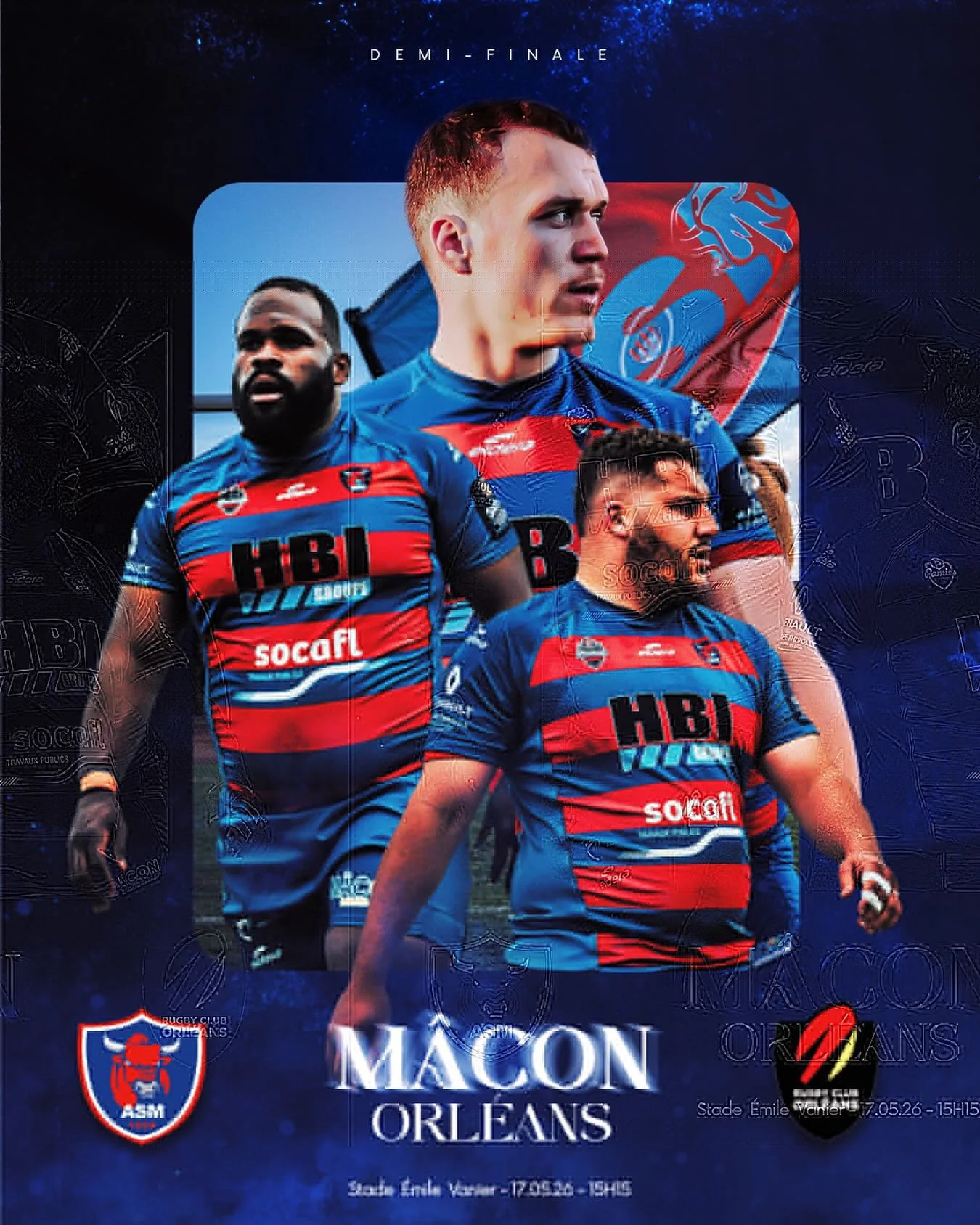 𝐉𝐎𝐔𝐑 𝐃𝐄 𝐌𝐀𝐓𝐂𝐇 ⚔️

La demi-finale aller c&rsquo;est aujourd&rsquo;hui face &agrave; Orl&eacute;ans ! Venez nombreux pour la derni&egrave;re de l&rsquo;ann&eacute;e &agrave; &Eacute;mile Vanier et pour encourager nos joueurs ! 👊

𝐄𝐧𝐬𝐞𝐦