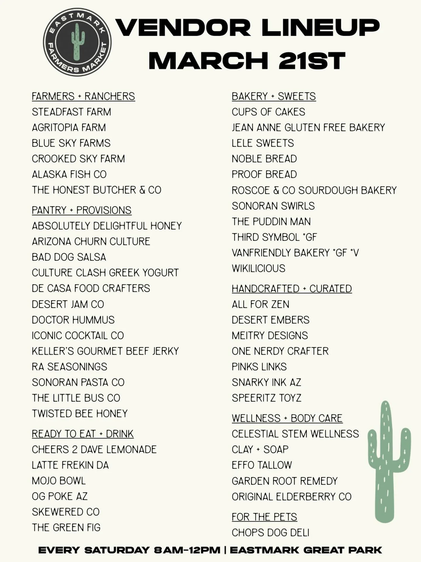 What heat wave? 
Mornings are still cool enough to enjoy, and there&rsquo;s no better way to spend a Saturday than getting out early.

Come grab your groceries for the week, sip on a lemonade to cool off and pick up some breakfast or lunch while you&