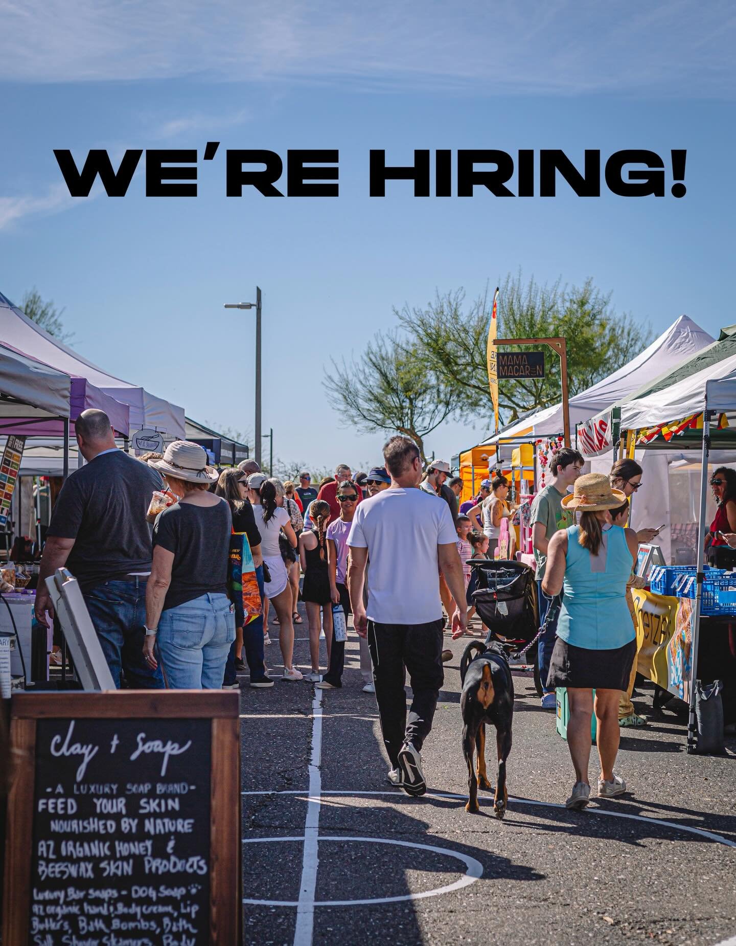 Eastmark Farmers Market is hiring!

As the market continues to grow, we&rsquo;re looking to hire 2 market team members.

This is a hands on position that includes setup, breakdown, assisting vendors and interacting with our community throughout the m