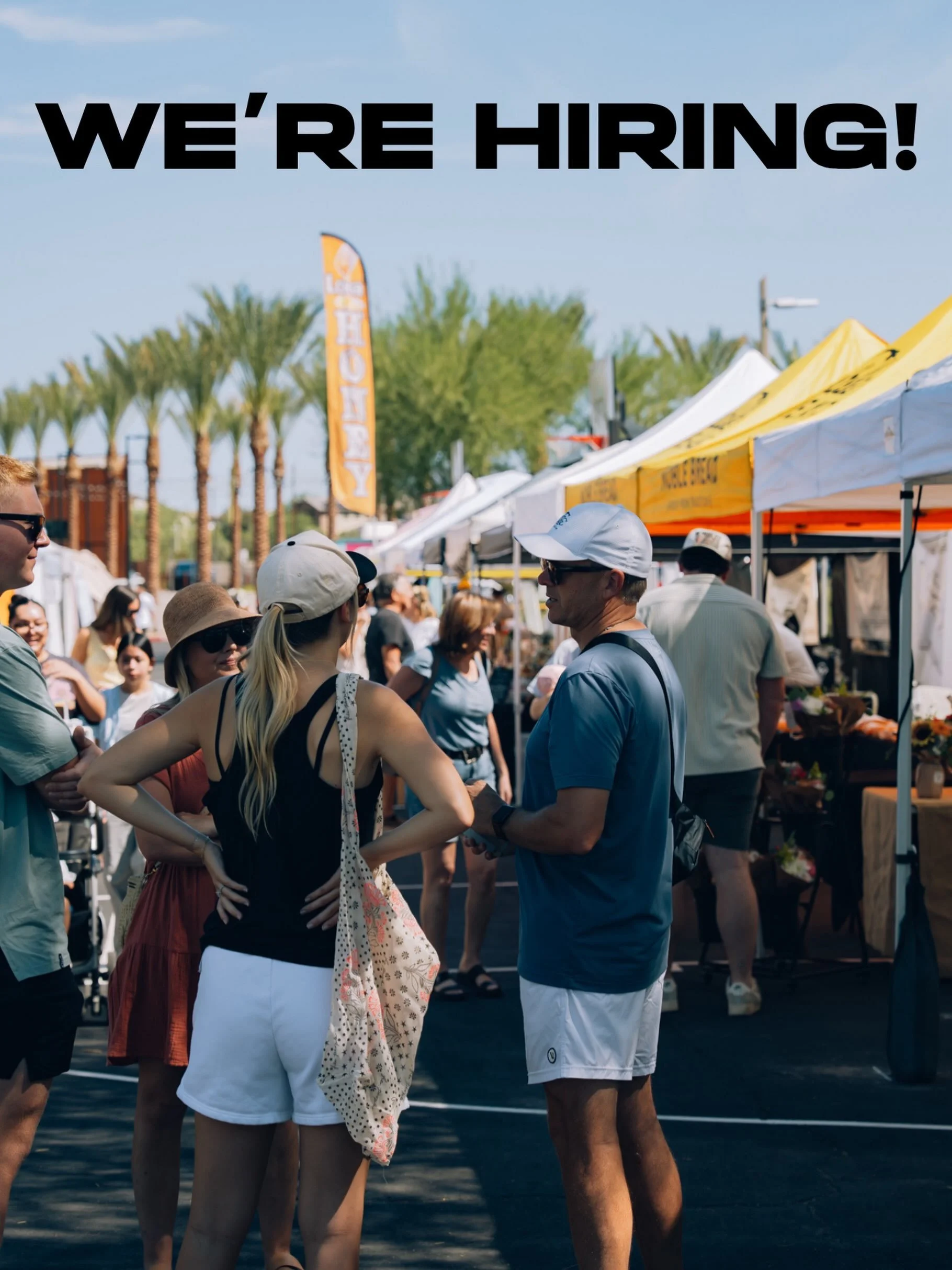 Fall season is almost here, and we&rsquo;re looking for 2 market helpers to join the Eastmark Farmers Market team!

This is a Saturday morning position helping us with market setup, vendor support, keeping things running smoothly throughout the morni