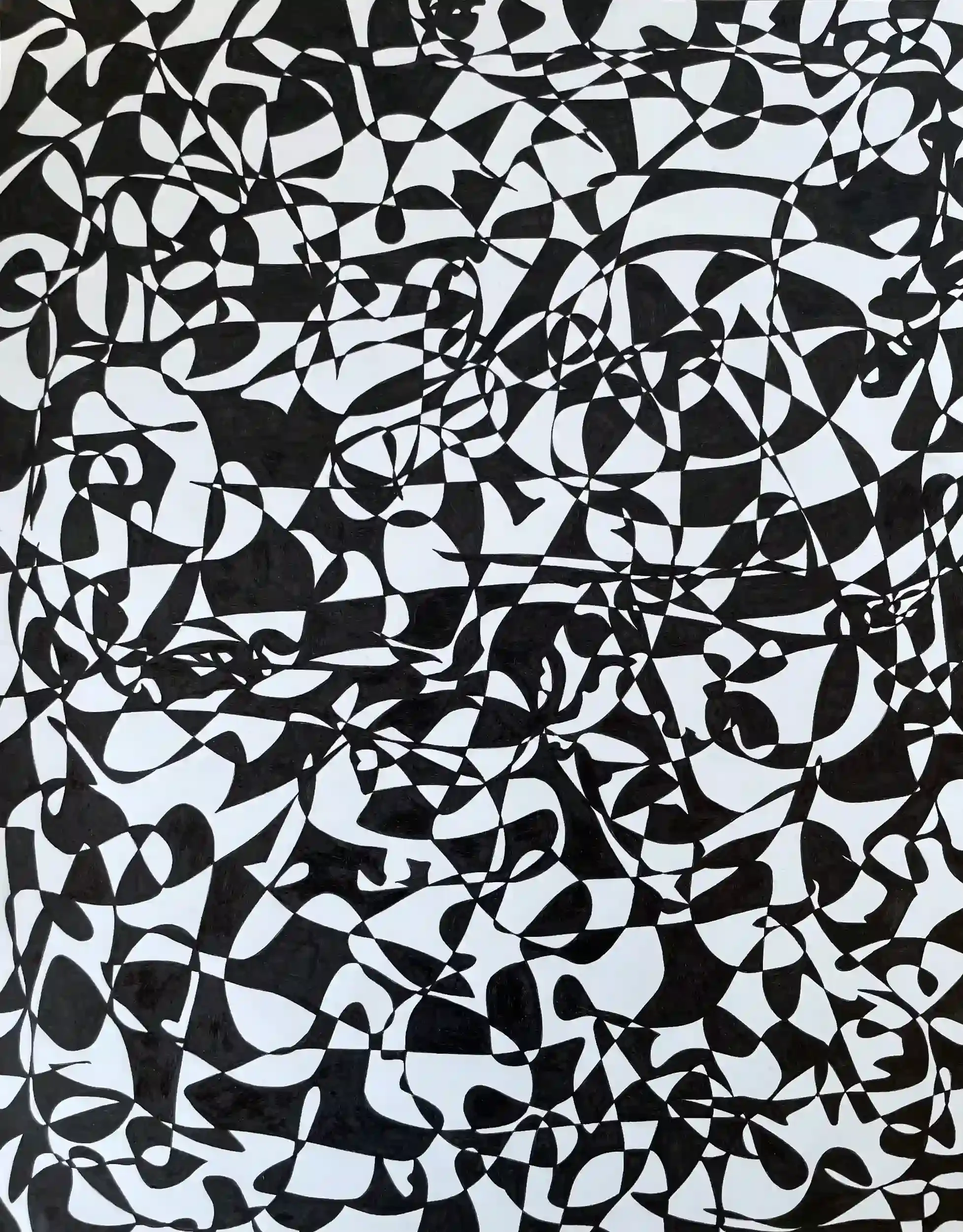  Revealed  Archival ink on paper, 19 x 16" Black metal frame, white mat. 2026. $895