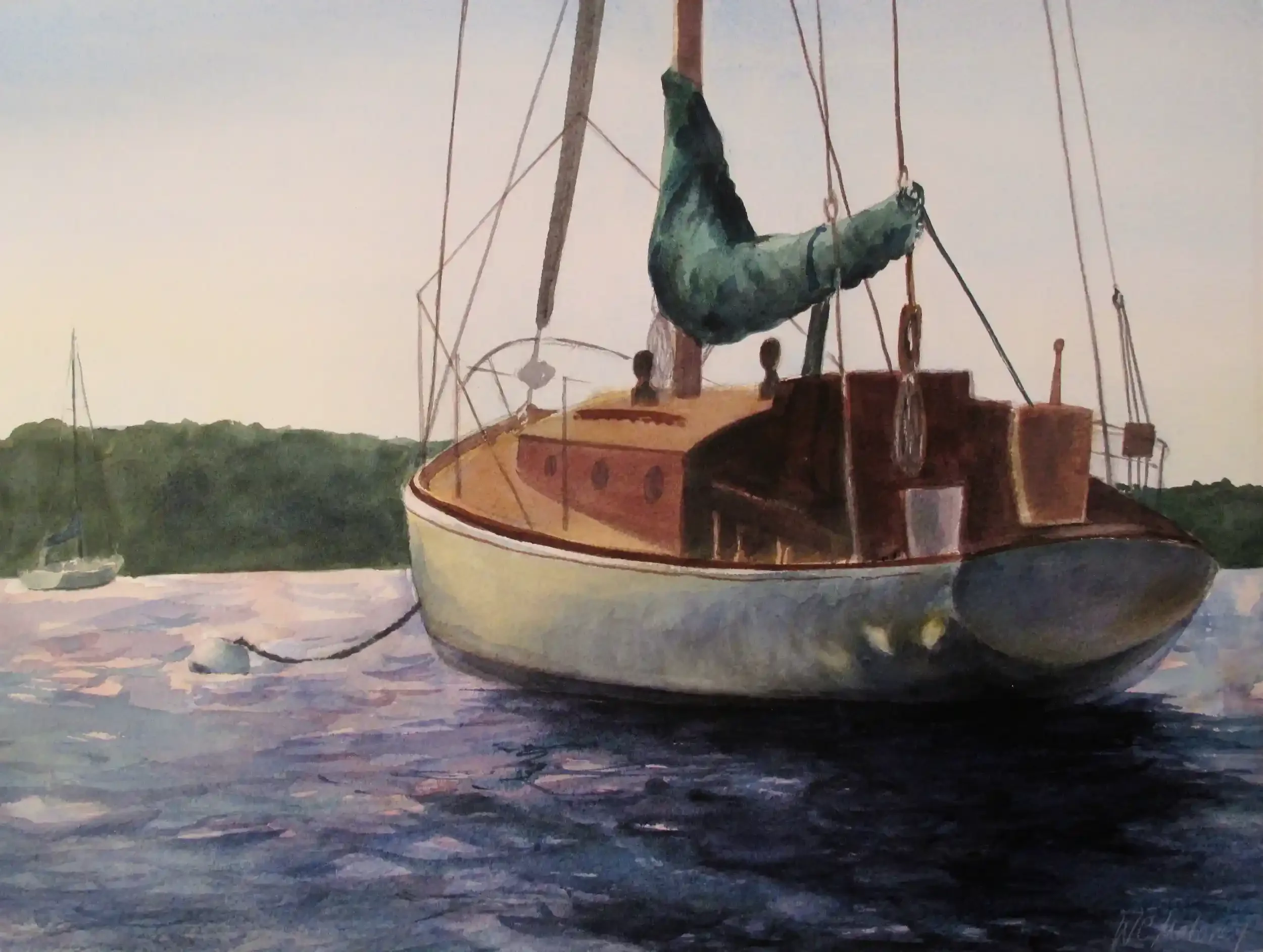  Sailor's Delight  Archival quality fine art print from my original art. Image area: 13 x 20" plus 1" white border. $175