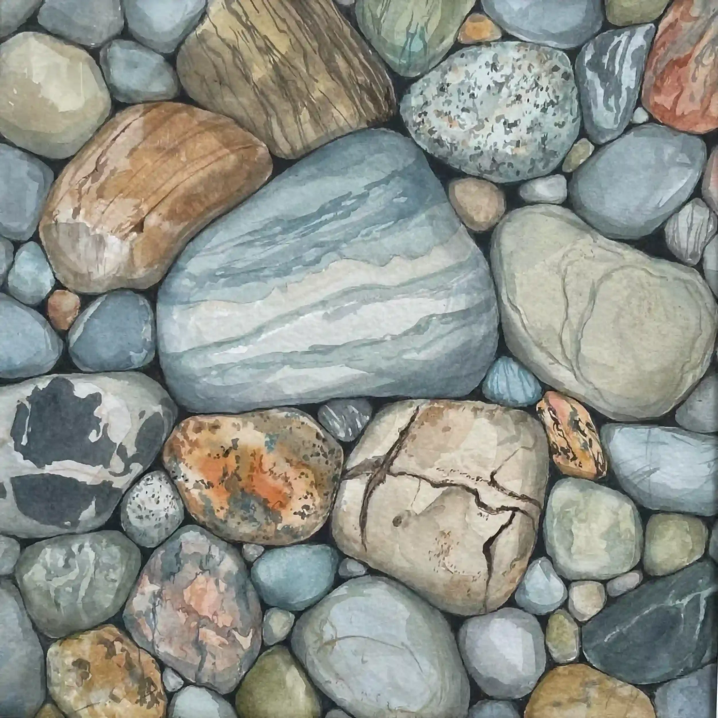  Timeless  Watercolor, 13-5/8 x 13-5/8" German silver metal frame, white mat. 2023. $650