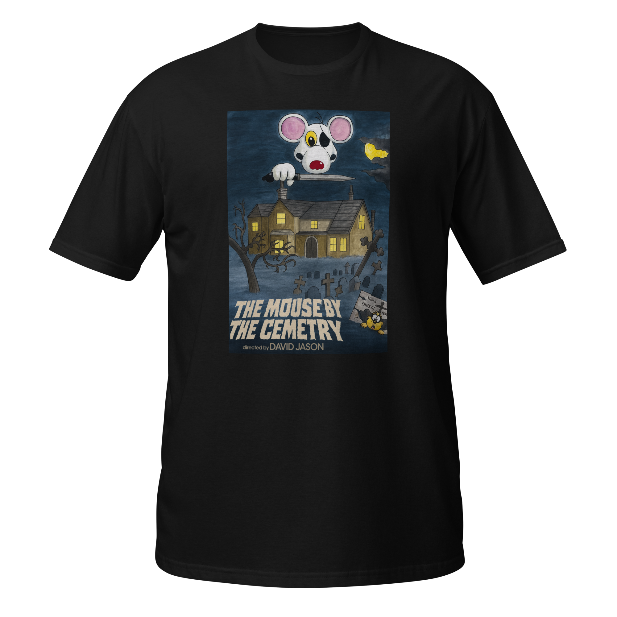 mouse by the cemetery t shirt front