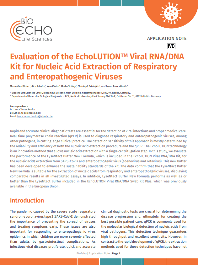 Viral DNA/RNA kit Application Note