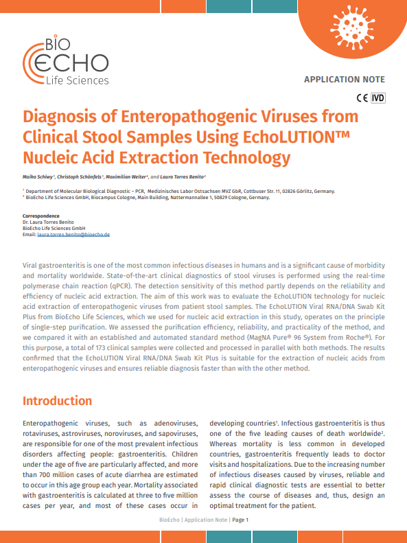 Application note - EchoLUTION Viral kit