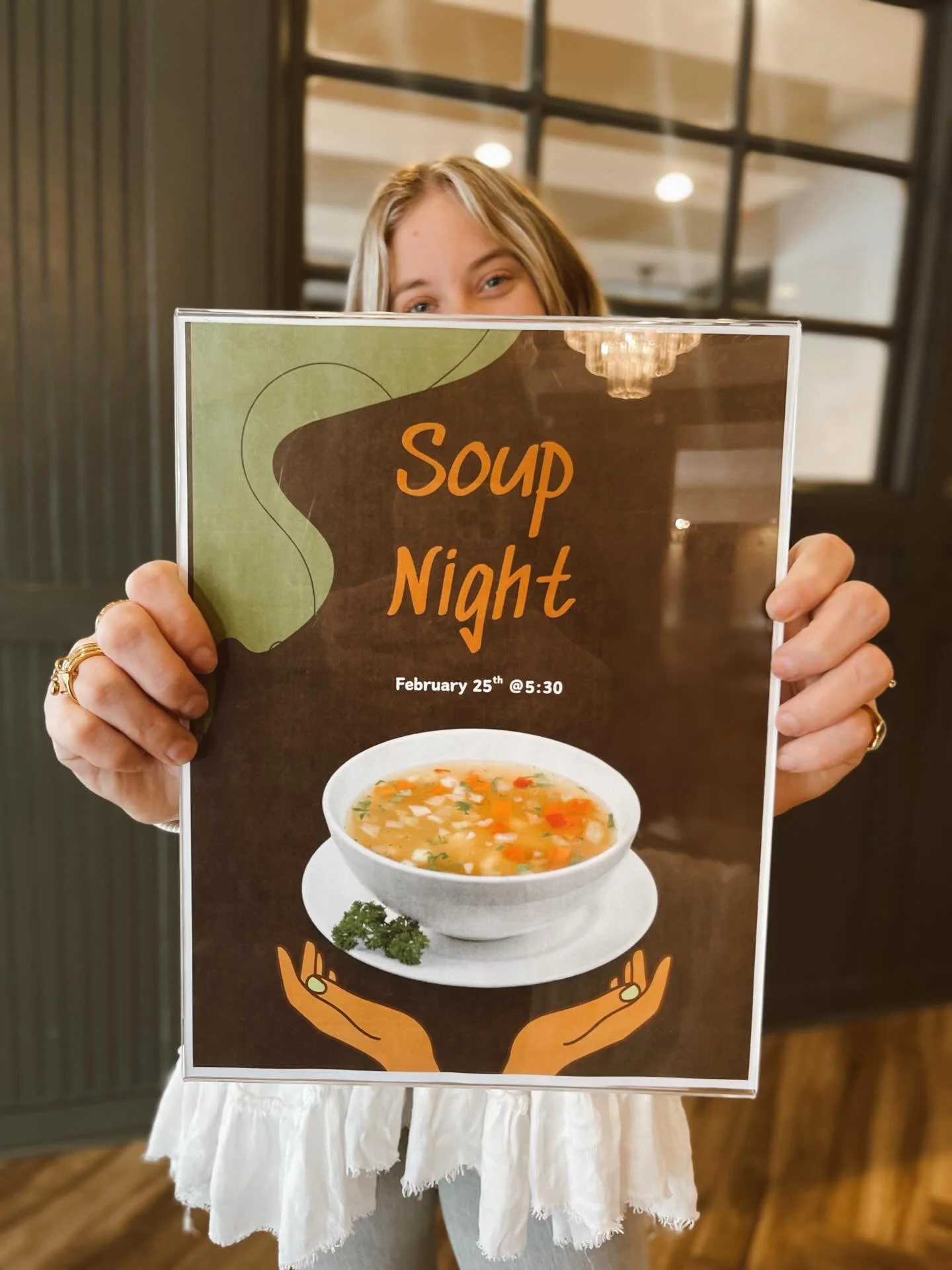 Who&rsquo;s joining us for soup night on Wednesday the 25th?! Raise your hand in the comments!🙋&zwj;♀️🏡