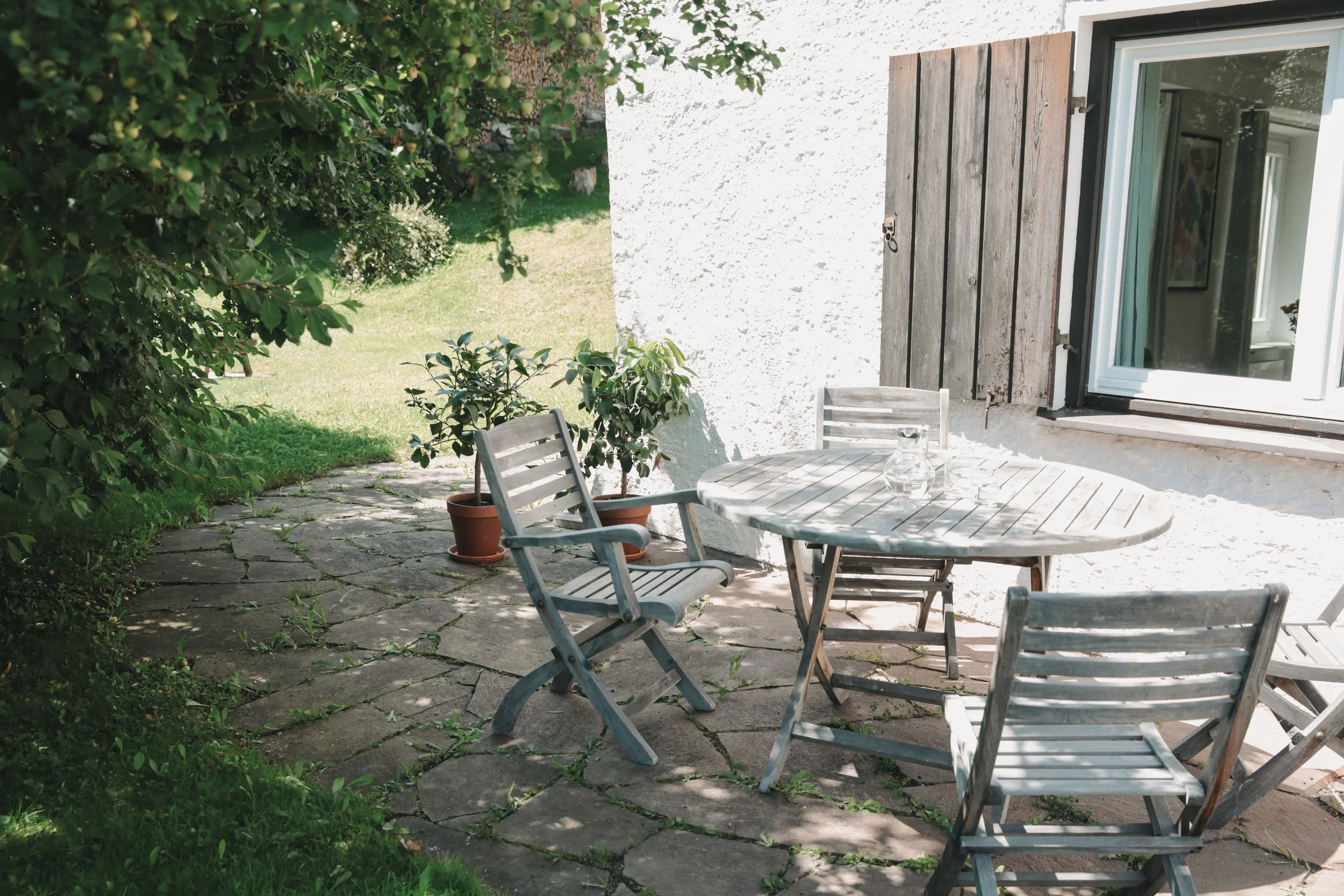 die private Terrasse