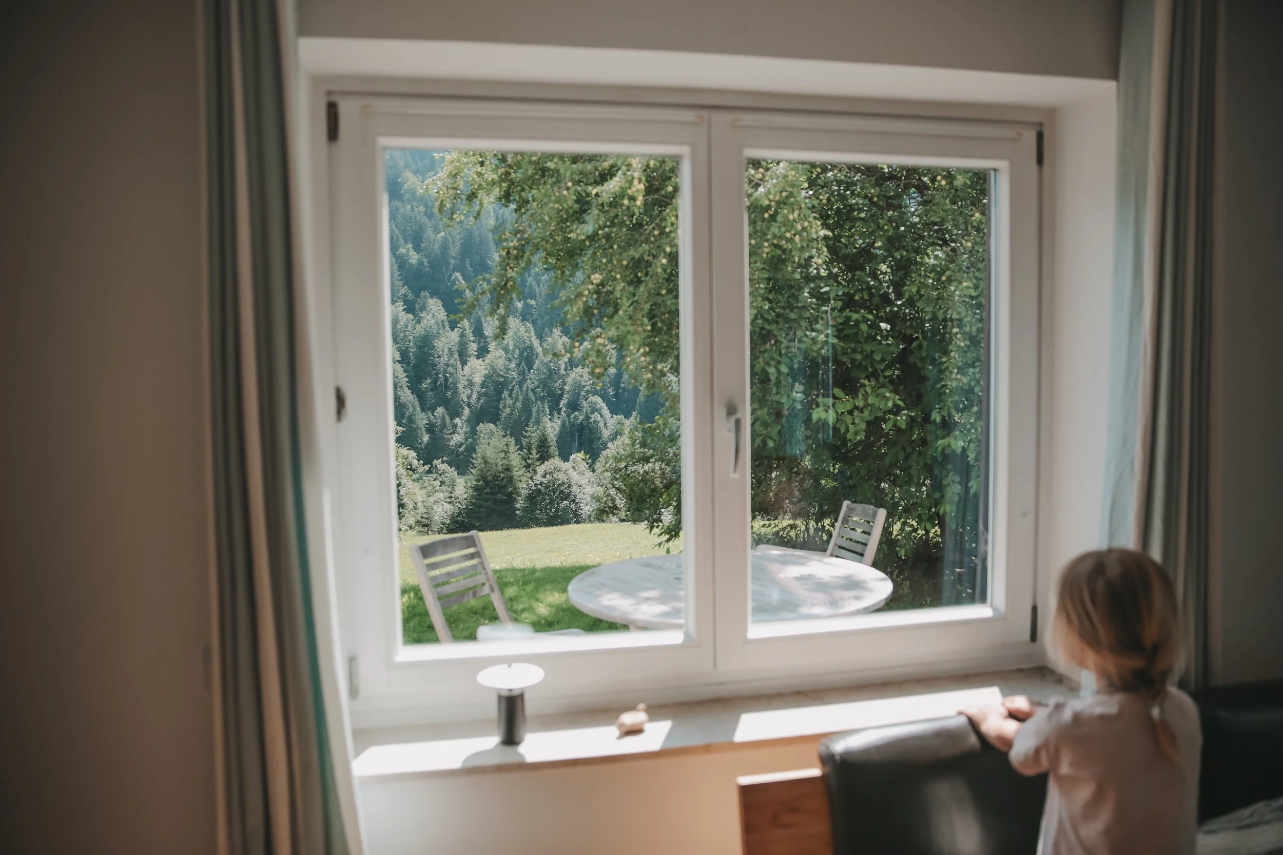 Blick ins Grüne aus allen Fenstern