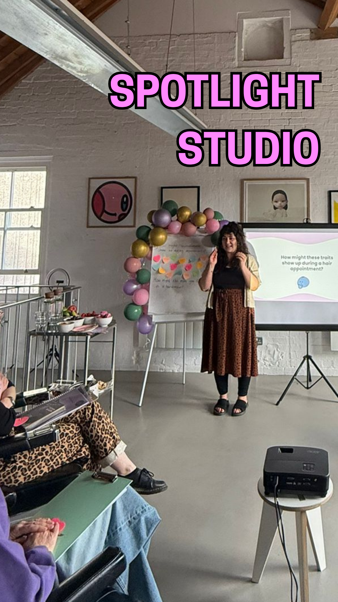 Neurodiversity in the salon course - Spotlight Studio - happening in a salon with hairdressers.