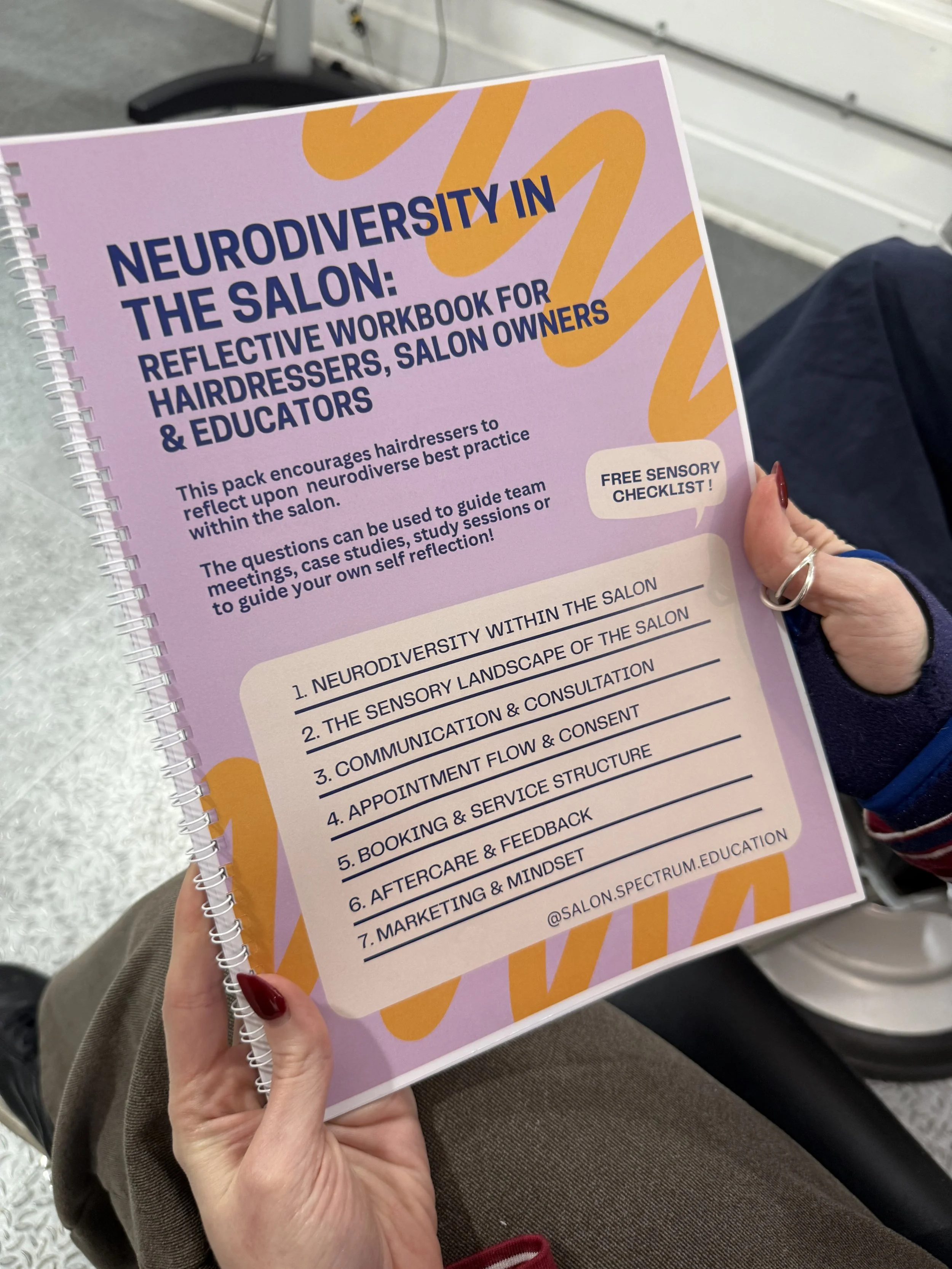 copy of neurodiversity in the salon education workbook for hairdressers
