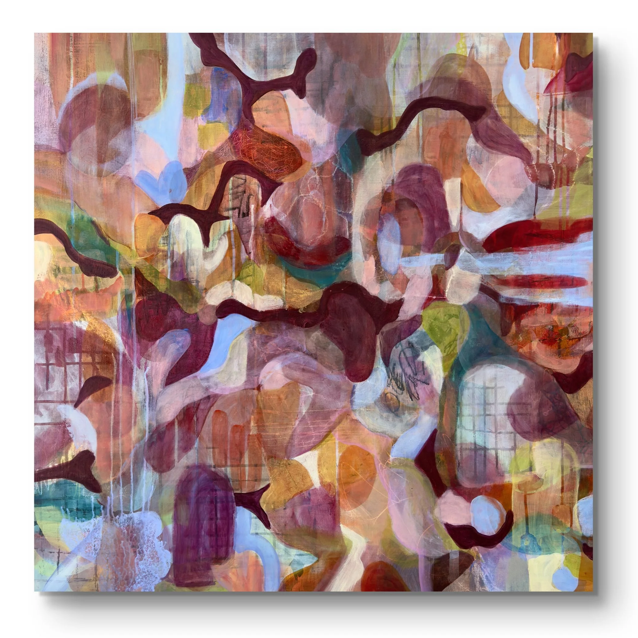 "Light in Fold"
mixed media on canvas
100cm x 100cm