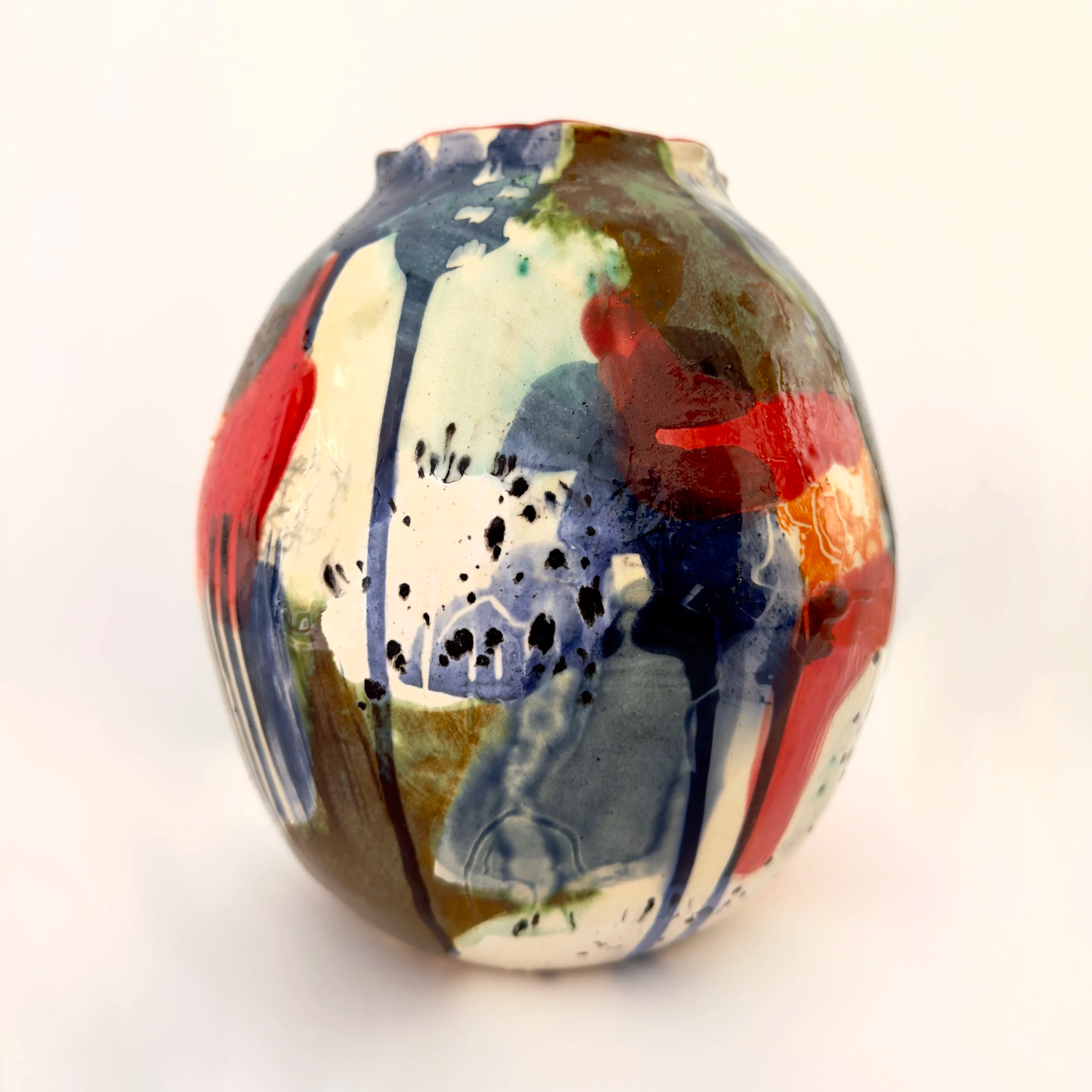"Exploración no.1" ceramic vase 21X18cm