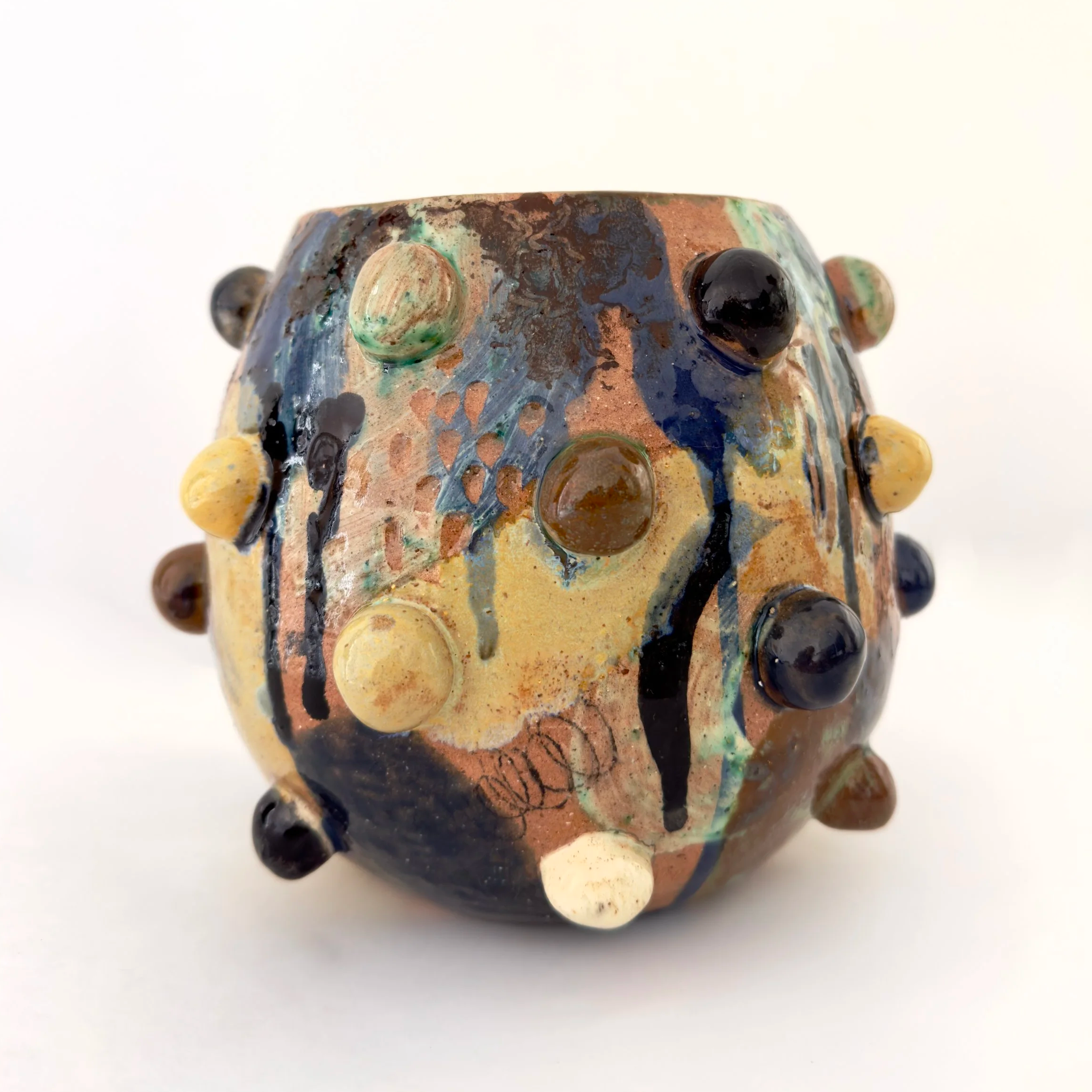 "Exploración no.2" ceramic vase 17X19cm