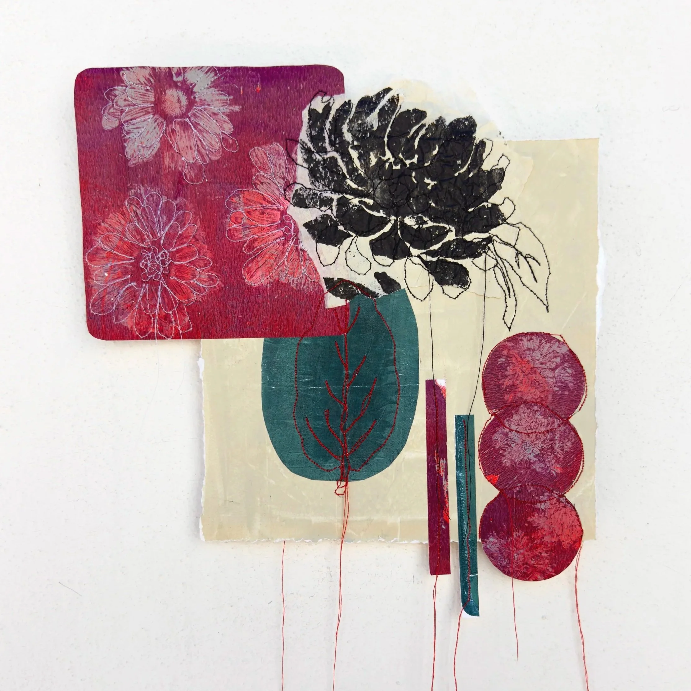 "Natural y Humano no.4" collage 34X37cm (framed)