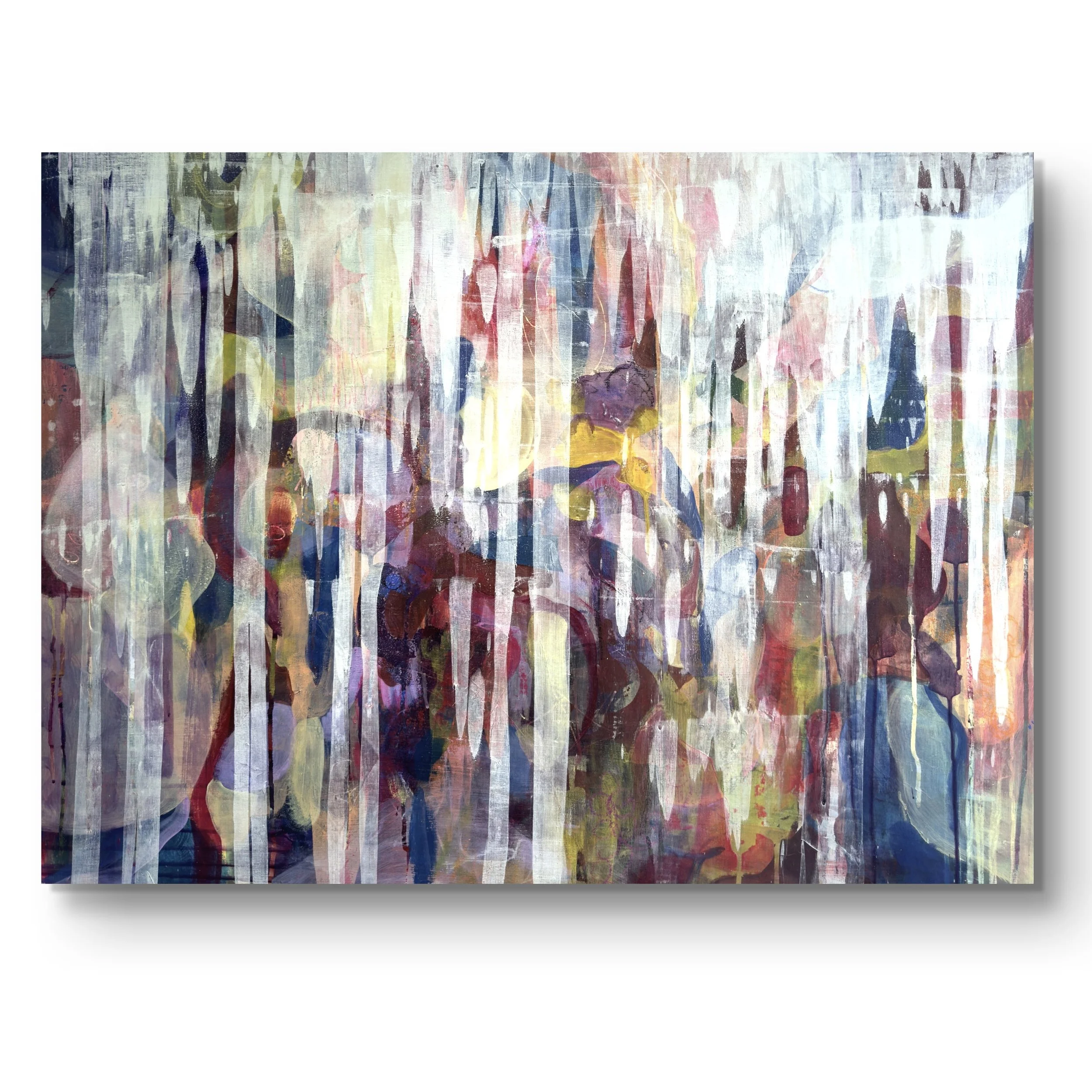 "Dreamfall" mixed media on wood 100cm x 76cm