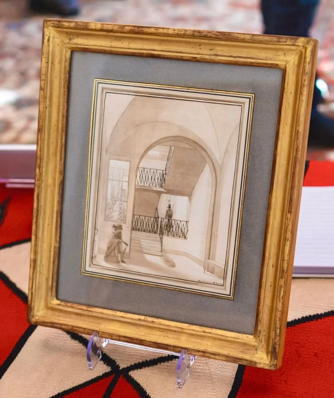 &ldquo;Interior, 1828&rdquo; by Jean Baptiste Fortun&eacute; de Fournier (1797-1874). Graphite, ink, and wash on paper, presented by Jarrett McCuster @jarrettmc at the First Annual YADA Show. 

Provenance:
Hazlitt, Gooden &amp; Fox, London;
Private c