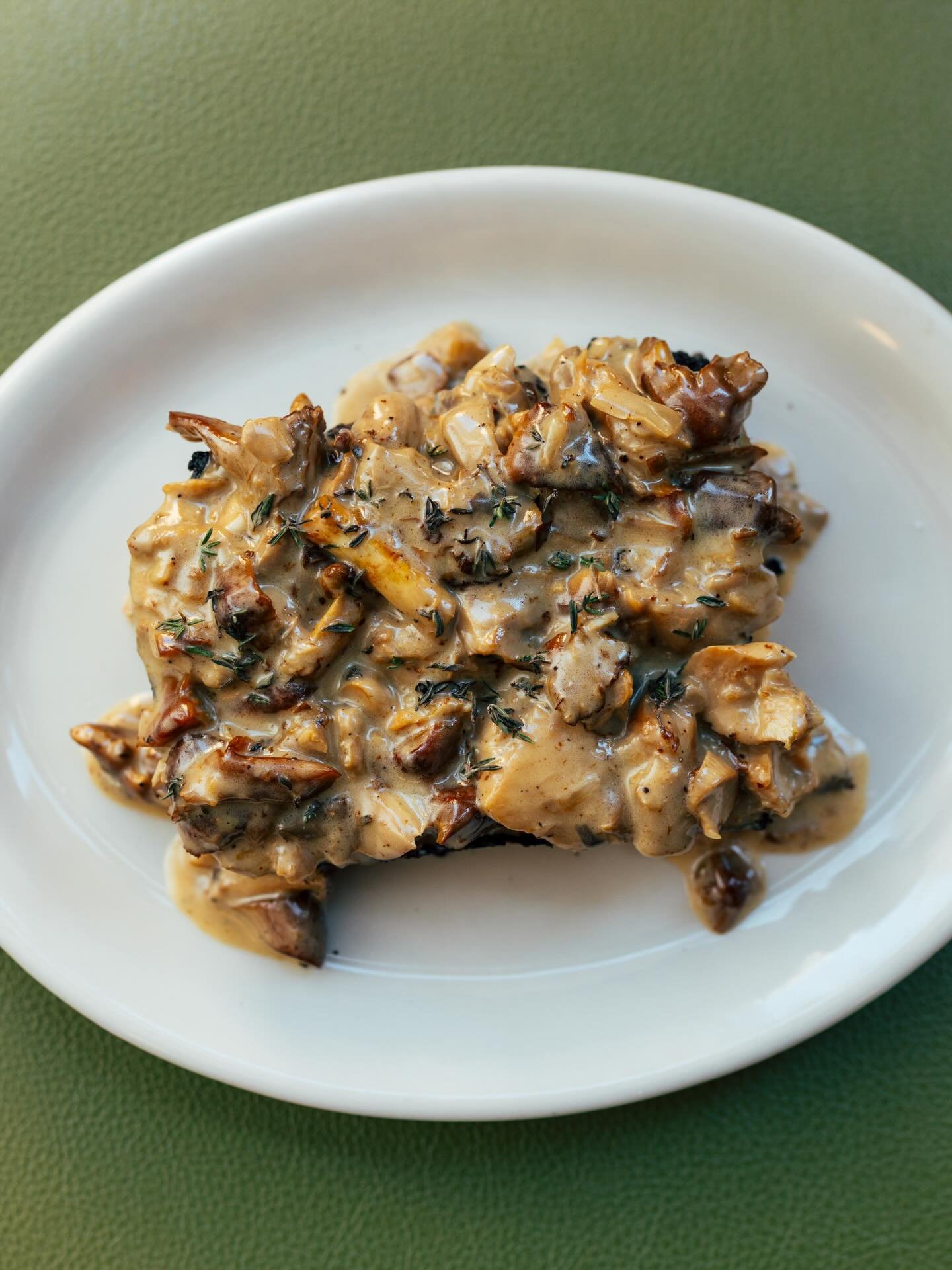 Six weeks, one perfect bite.

Our mushroom toast starts long before it hits your table and is built from layers of flavor that can&rsquo;t be rushed. Mushroom trim from our roasted local mushrooms (shout out @magiccitymushrooms) gets folded into a sa