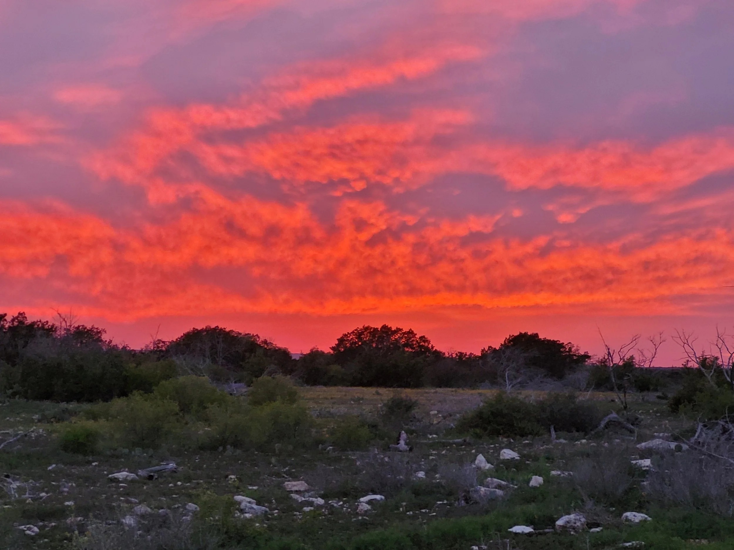 The sights and silence of an on-property sunset.