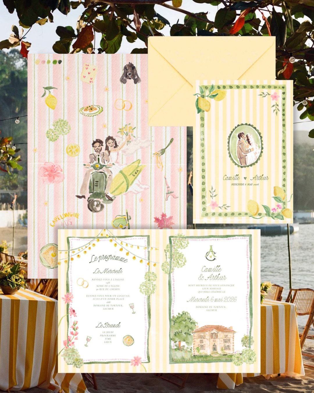 La dolce vita jusqu&rsquo;au bout pour ce couple 🍋🇮🇹🍝🍦
Quand la future mari&eacute;e m&rsquo;a montr&eacute; ses inspirations de voile, j&rsquo;ai tout de suite su qu&rsquo;on allait s&rsquo;entendre 🤍

Son feedback apr&egrave;s que ses invit&e