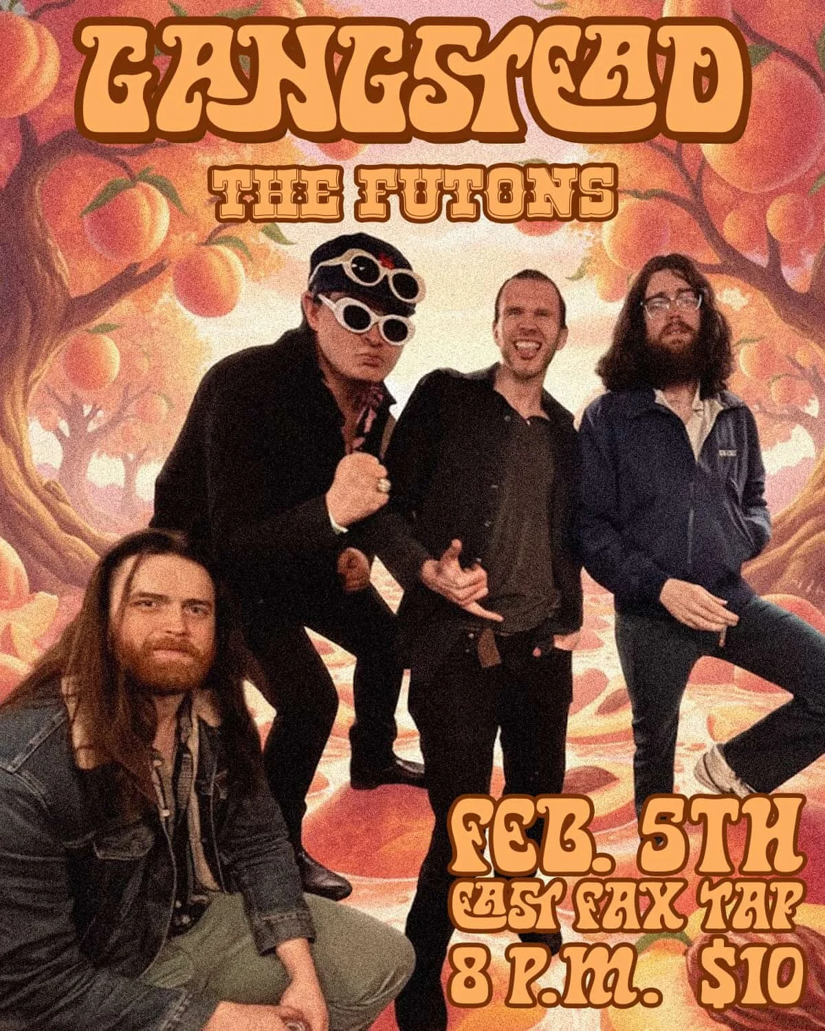 Live music featuring: Gangstead and The Futons