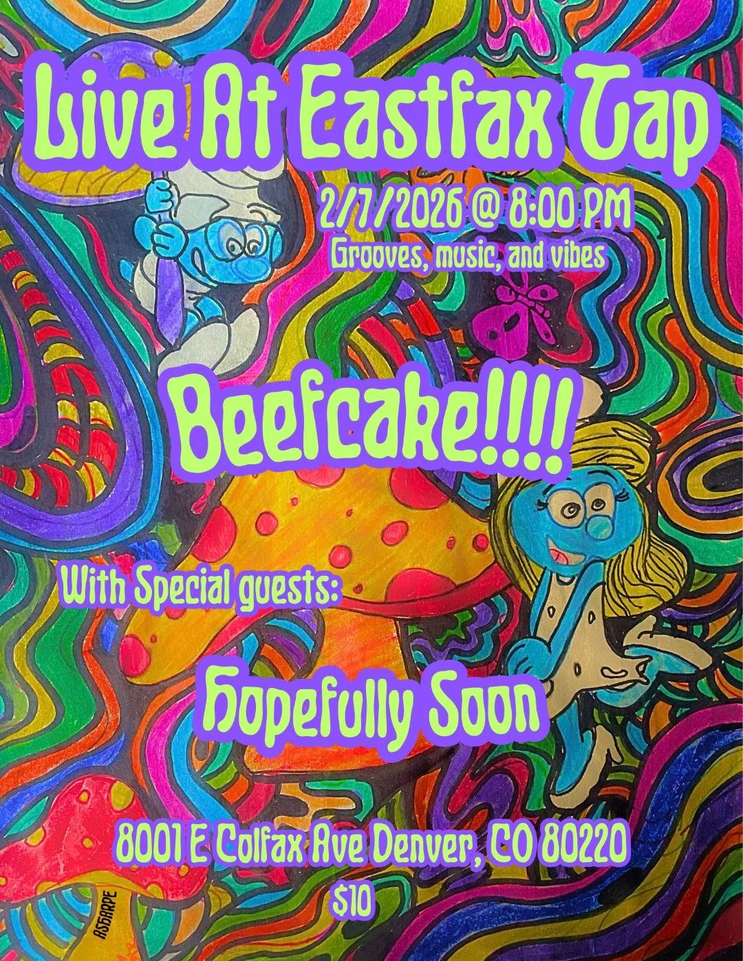 Live music featuring: Beefcake and Hopefully Soon