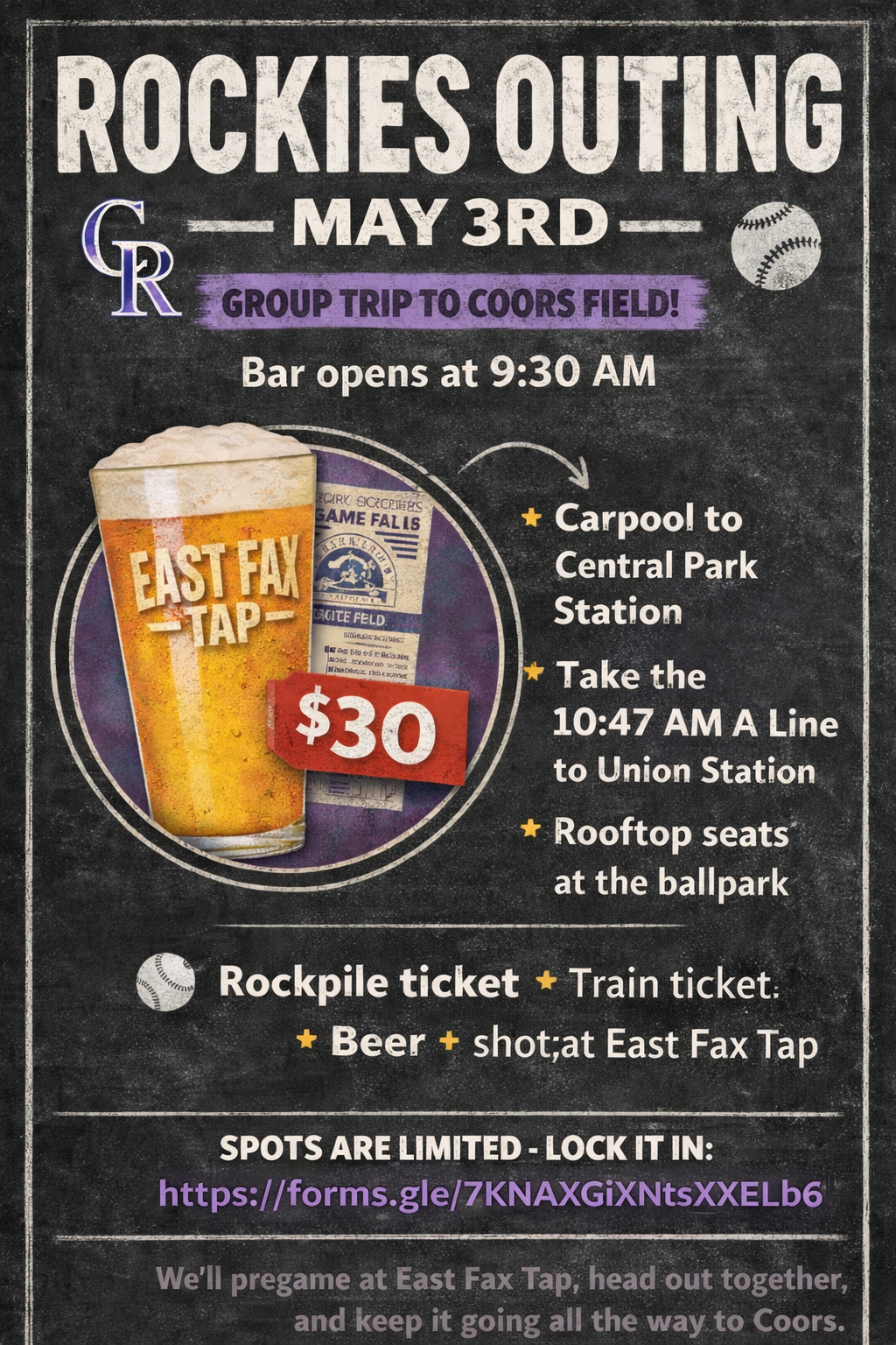 Rockies Game Outing