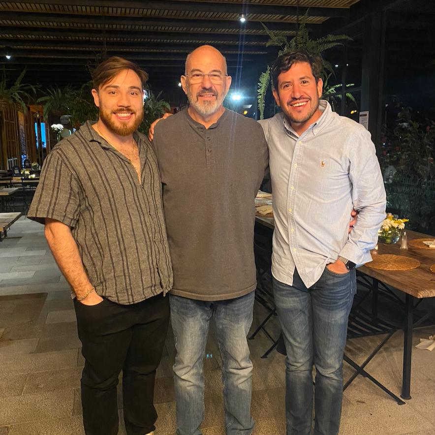 Rob Fajardo with speaker Jeff Hoffman