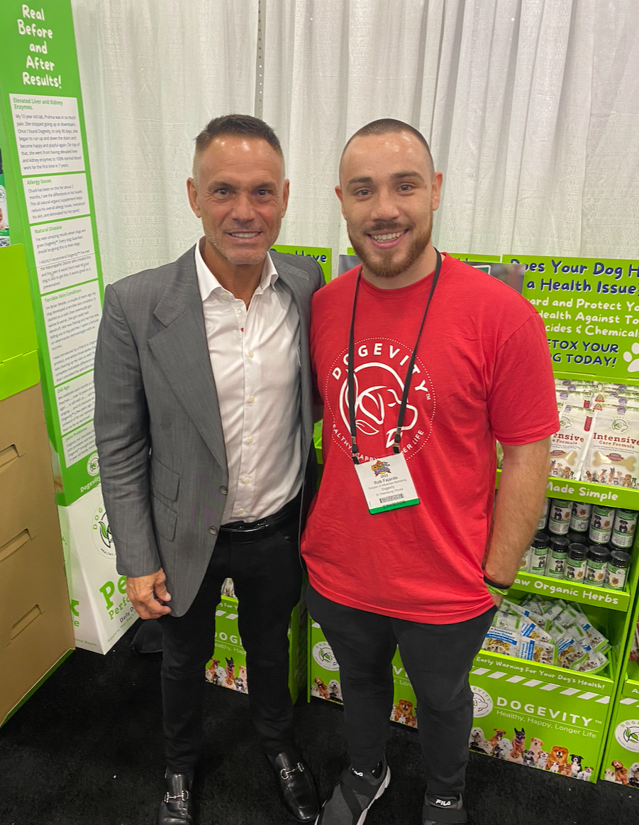 Rob Fajardo with shark tank Kevin Harrington