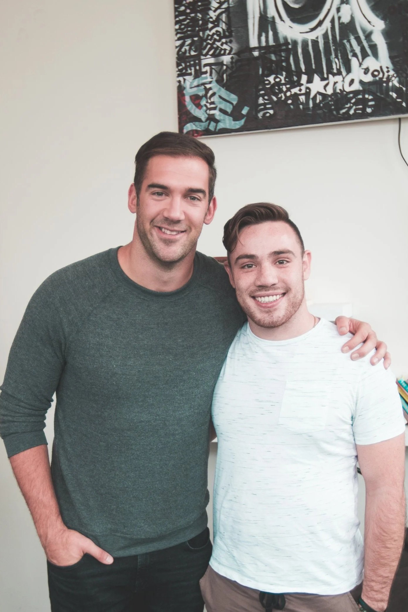 Rob Fajardo leading a workshop with Lewis Howes