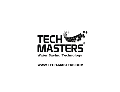 Tech Masters Water Sourcing Technology logo with a stylized water droplet and electronic circuit design.