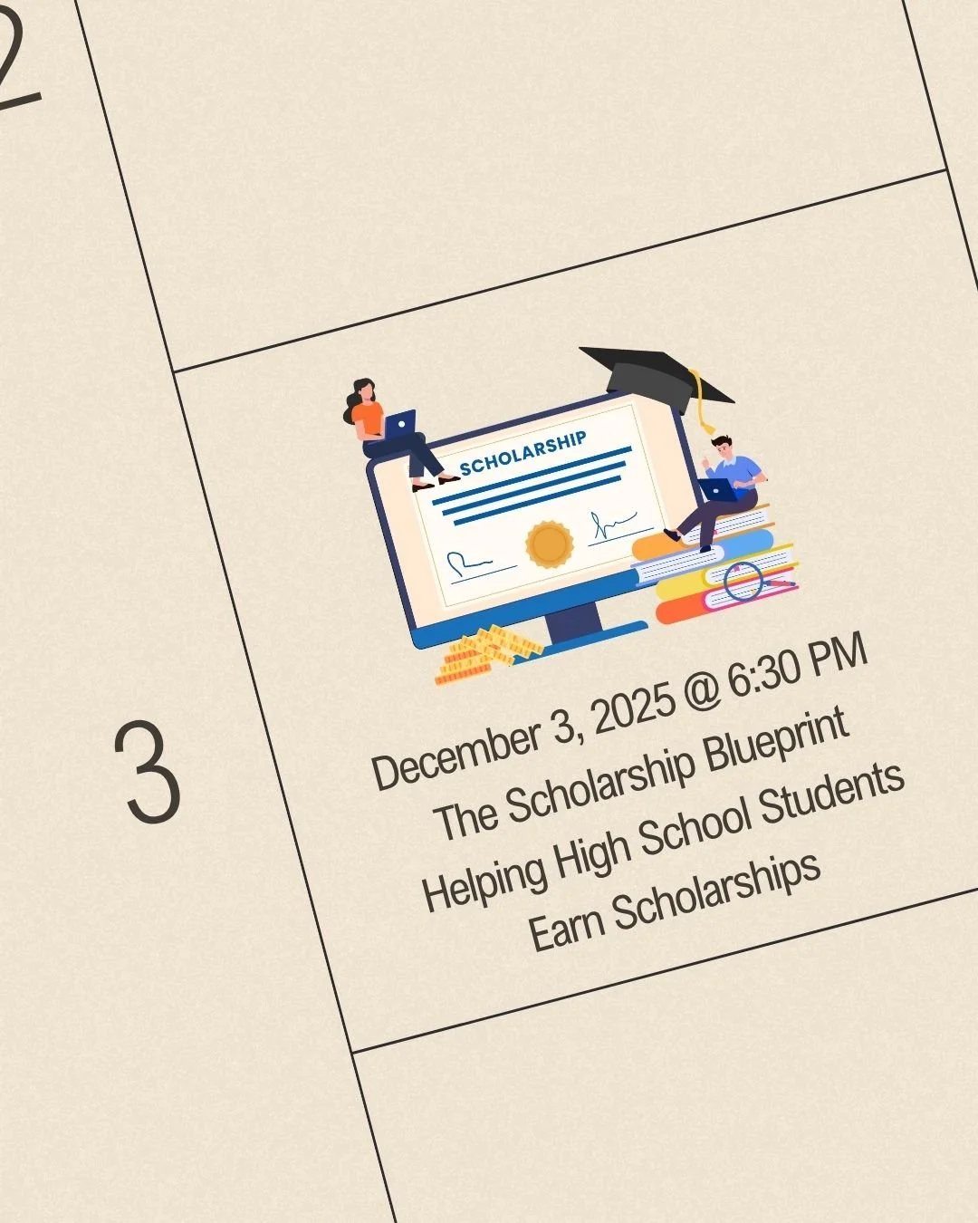 💡 The Scholarship Blueprint &mdash; LIVE Workshop

Did you know APlus has helped students earn millions in college scholarships?
Join us for an evening designed to help families learn how to find, qualify for, and win scholarships.

🎓 Event: The Sc