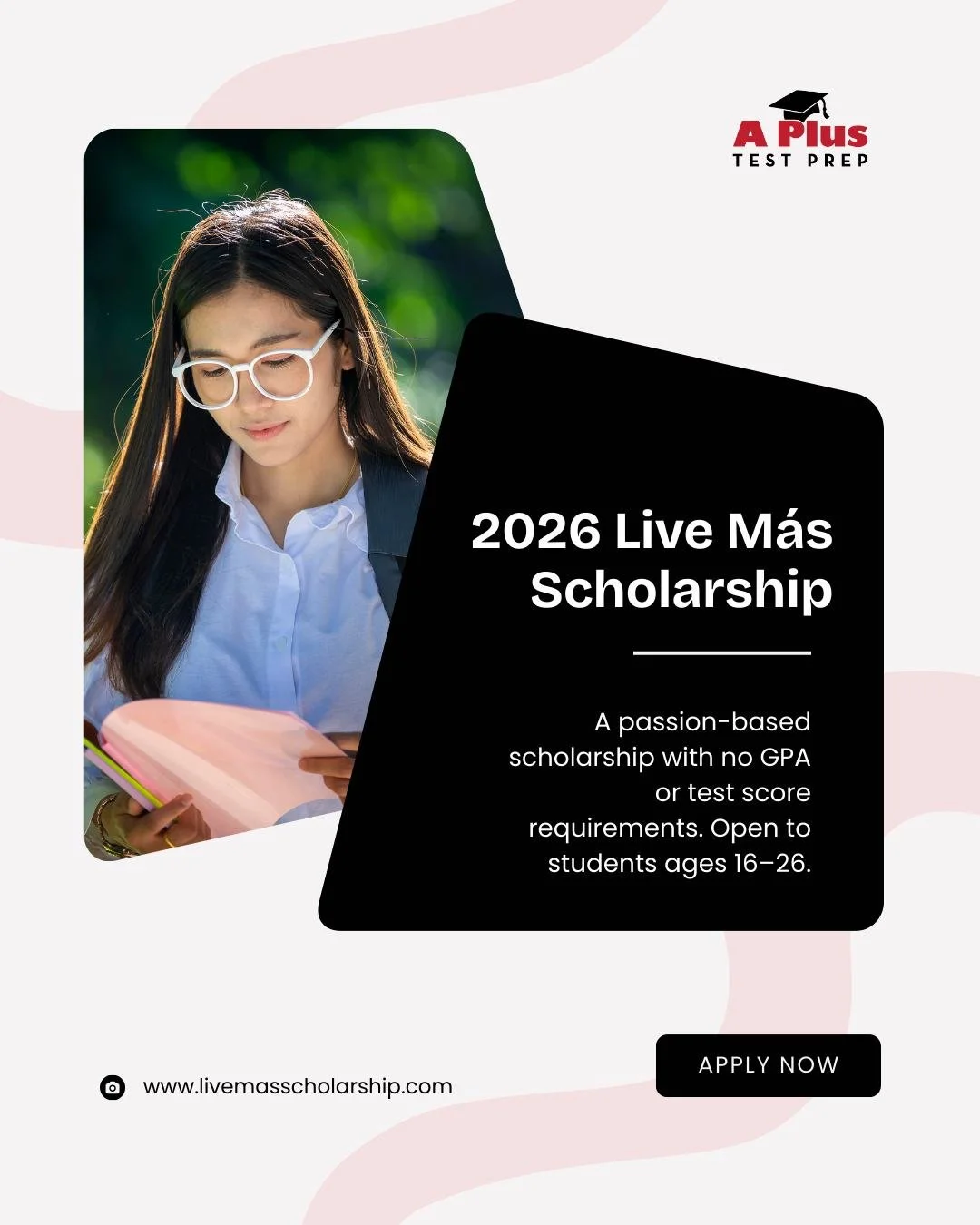 Scholarship Alert!
The 2026 Taco Bell Live M&aacute;s Scholarship is officially open &mdash; and this one is different. No GPA requirements. No test scores. Just your passion, your story, and the impact you want to make.
Students ages 16&ndash;26 can