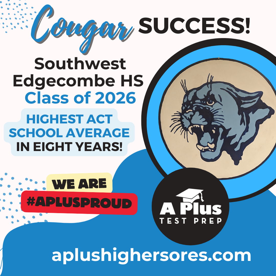 Southwest Edgecombe ACT average class of 2026  aplushigherscores dot com.png