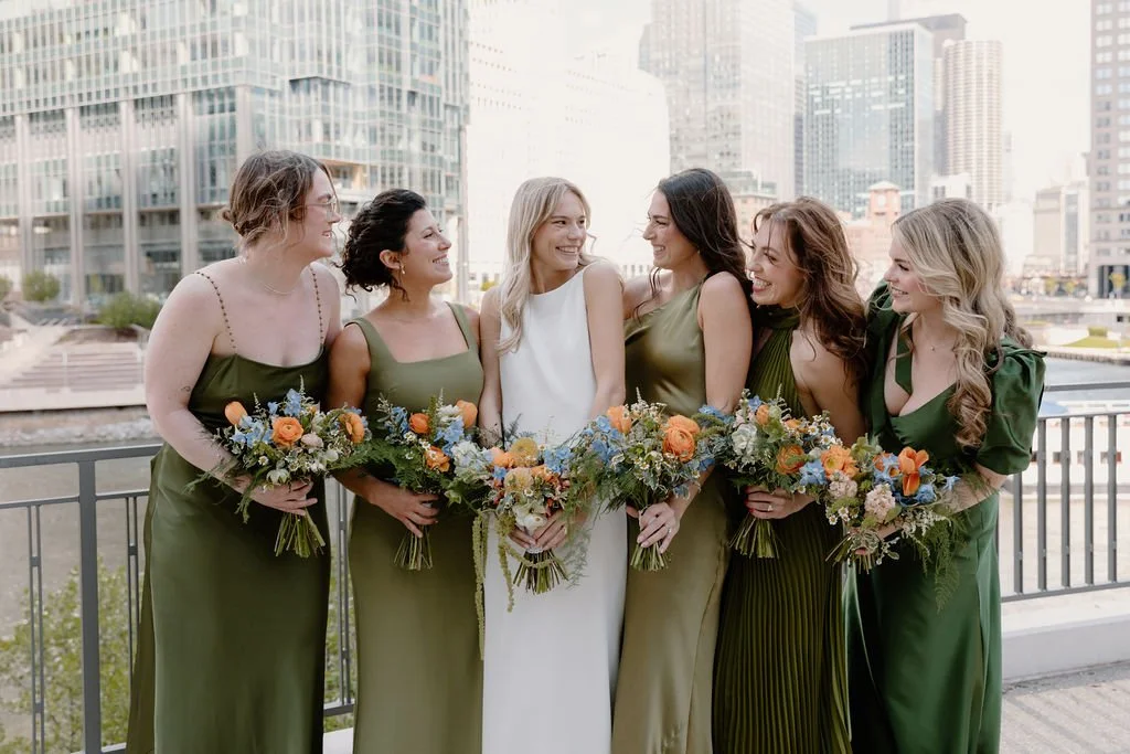 Bridal Party with bouquets