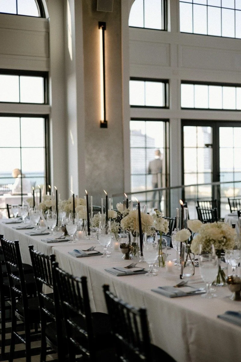 Table at the wedding