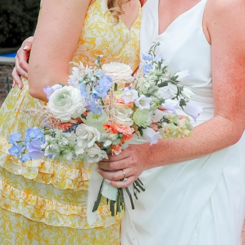 Bride and her friend photo
