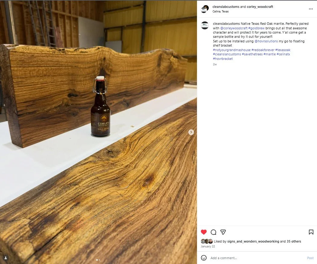 Clean Slab Customs Red Oak Mantel2.jpg