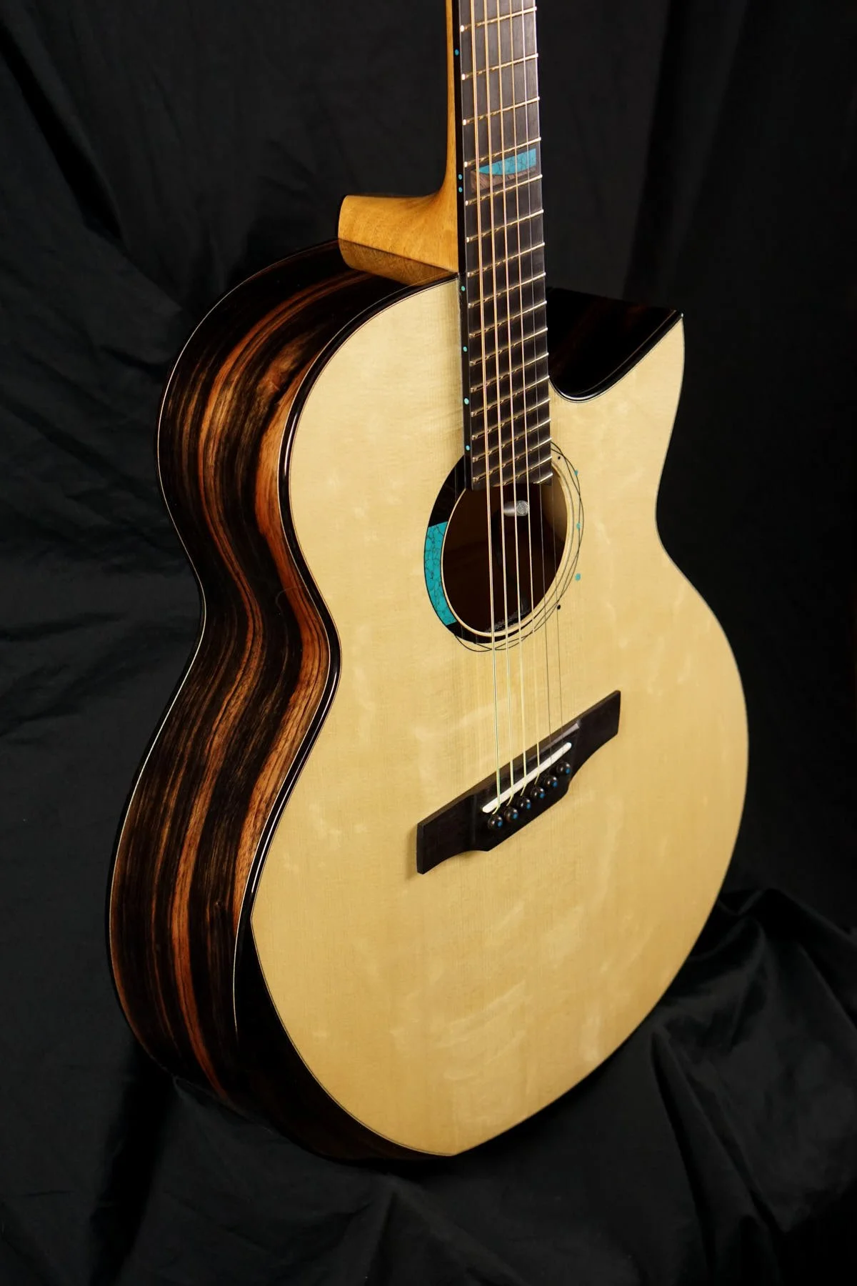 macassar ebony and spruce guitar