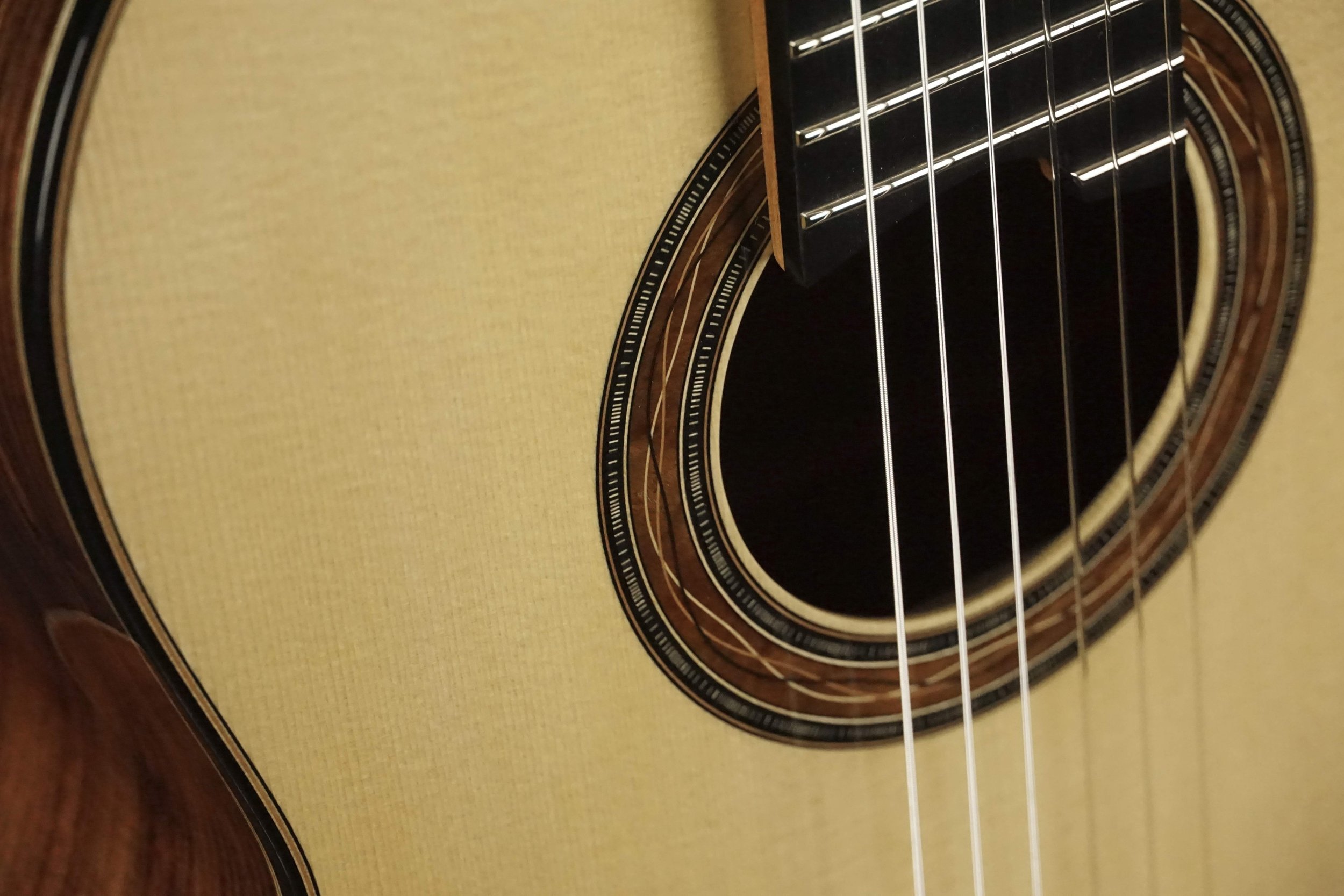 Classical guitar rosette on Spruce