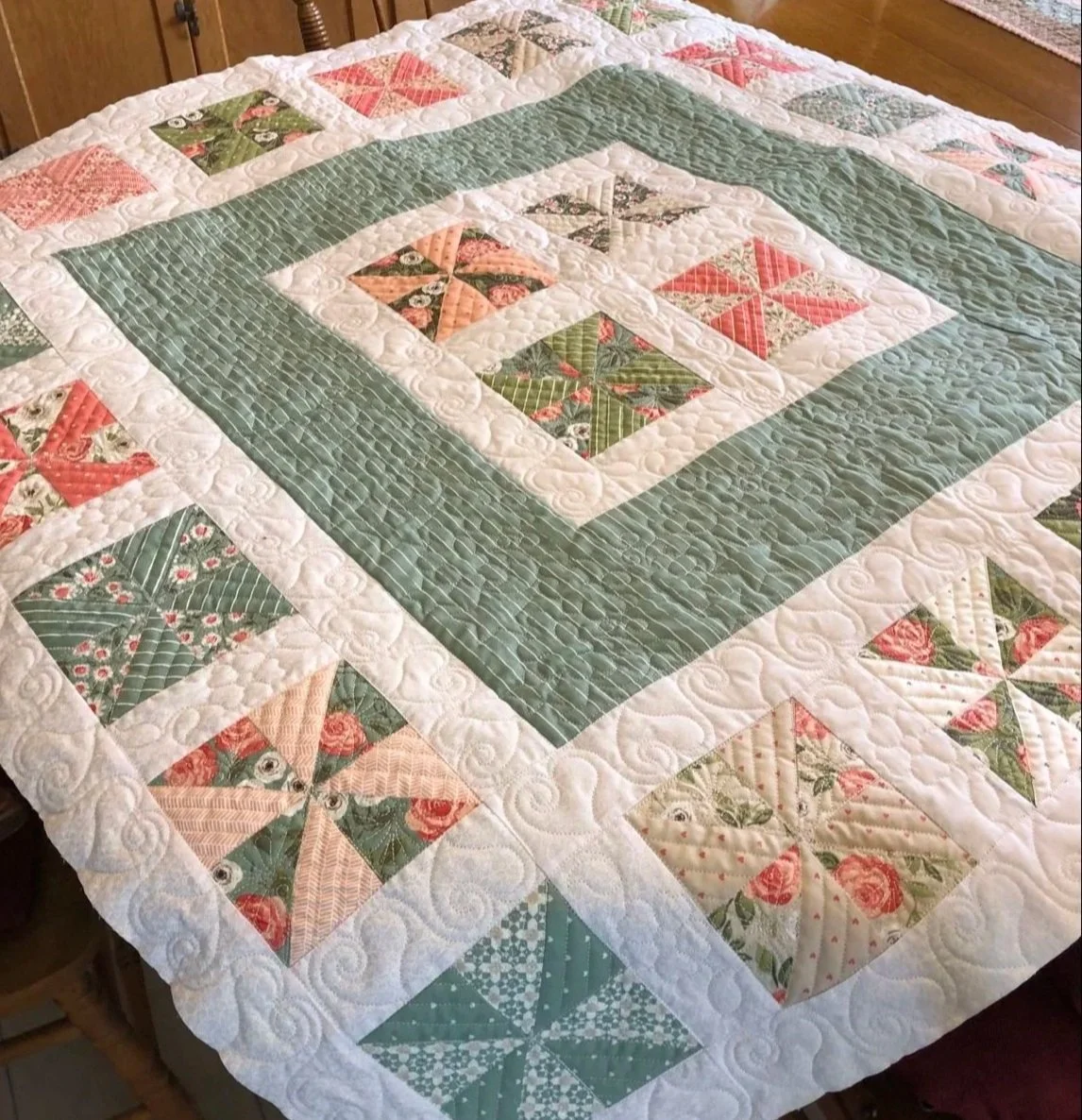 Faith led quilting artist based in Bloomington, Illinois, creating heirloom baby quilts, t shirt quilts, wedding and memorial quilts for families worldwide.