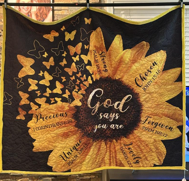God Says Mini Quilt