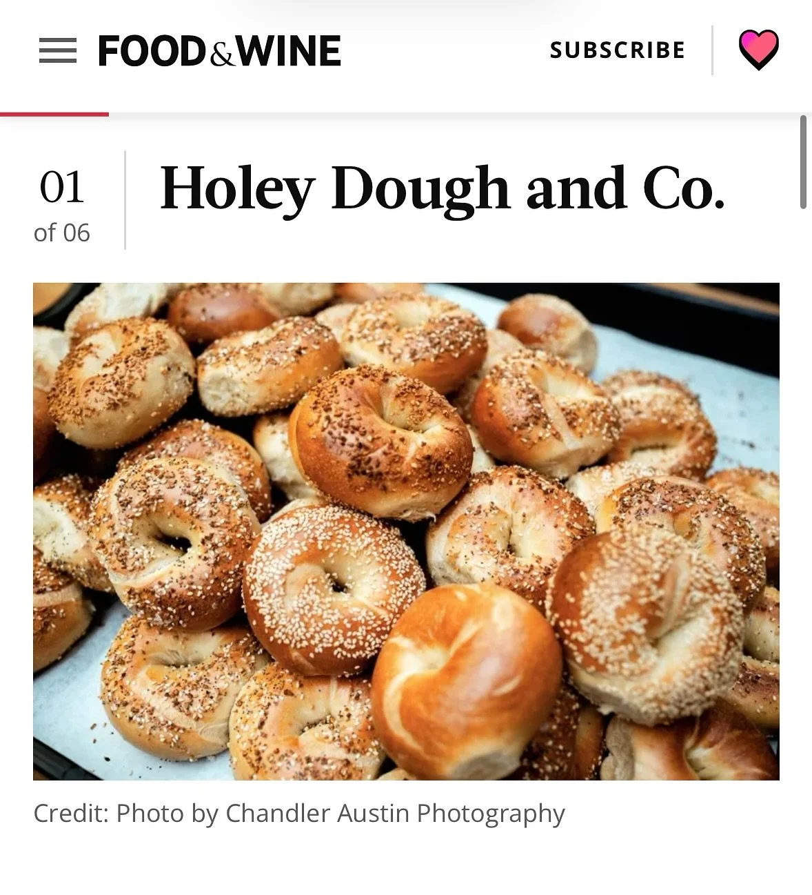 Slide through! 🥯

Two years ago this was a dream in an apartment. This week @foodandwine is calling us one of the best bagels in Chicago. 

None of this happens without you. Genuinely. Big things coming &mdash; we&rsquo;re doing this right. 

Full a