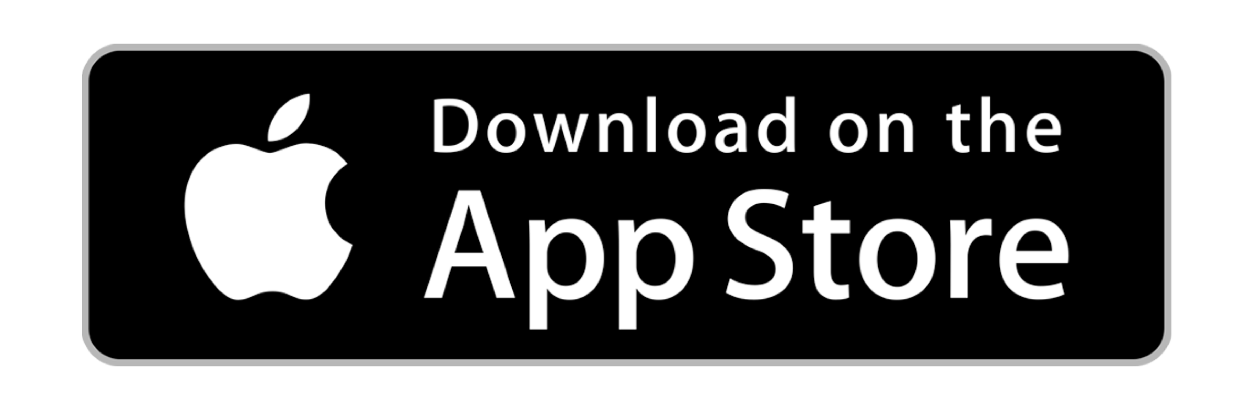 Black and white button graphic with the Apple logo and the text 'Download on the App Store'.